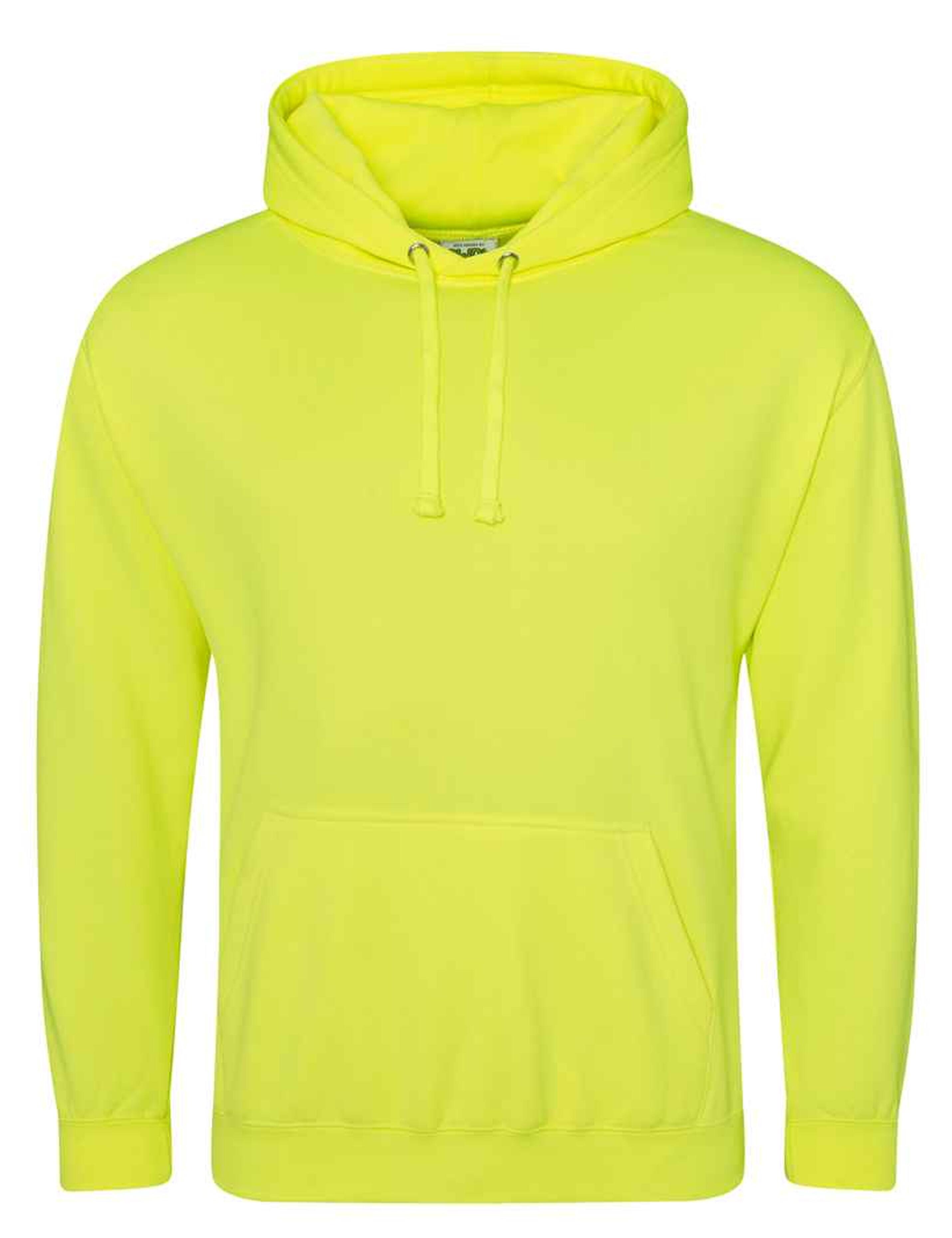 Neon Yellow unisex hoodie suitable for print or embroidery