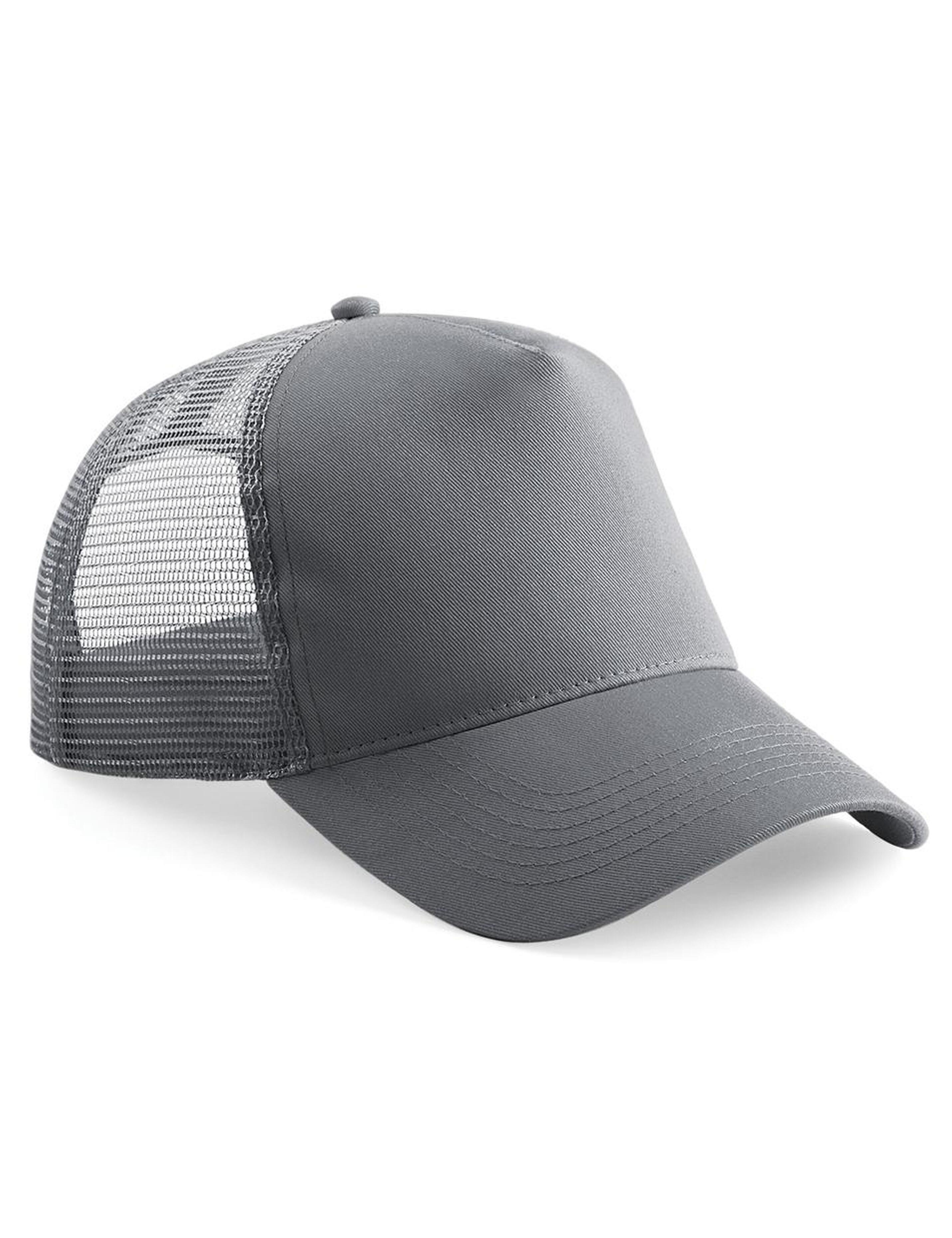 Personalised Embroidered Snapback Trucker Cap Dark Grey