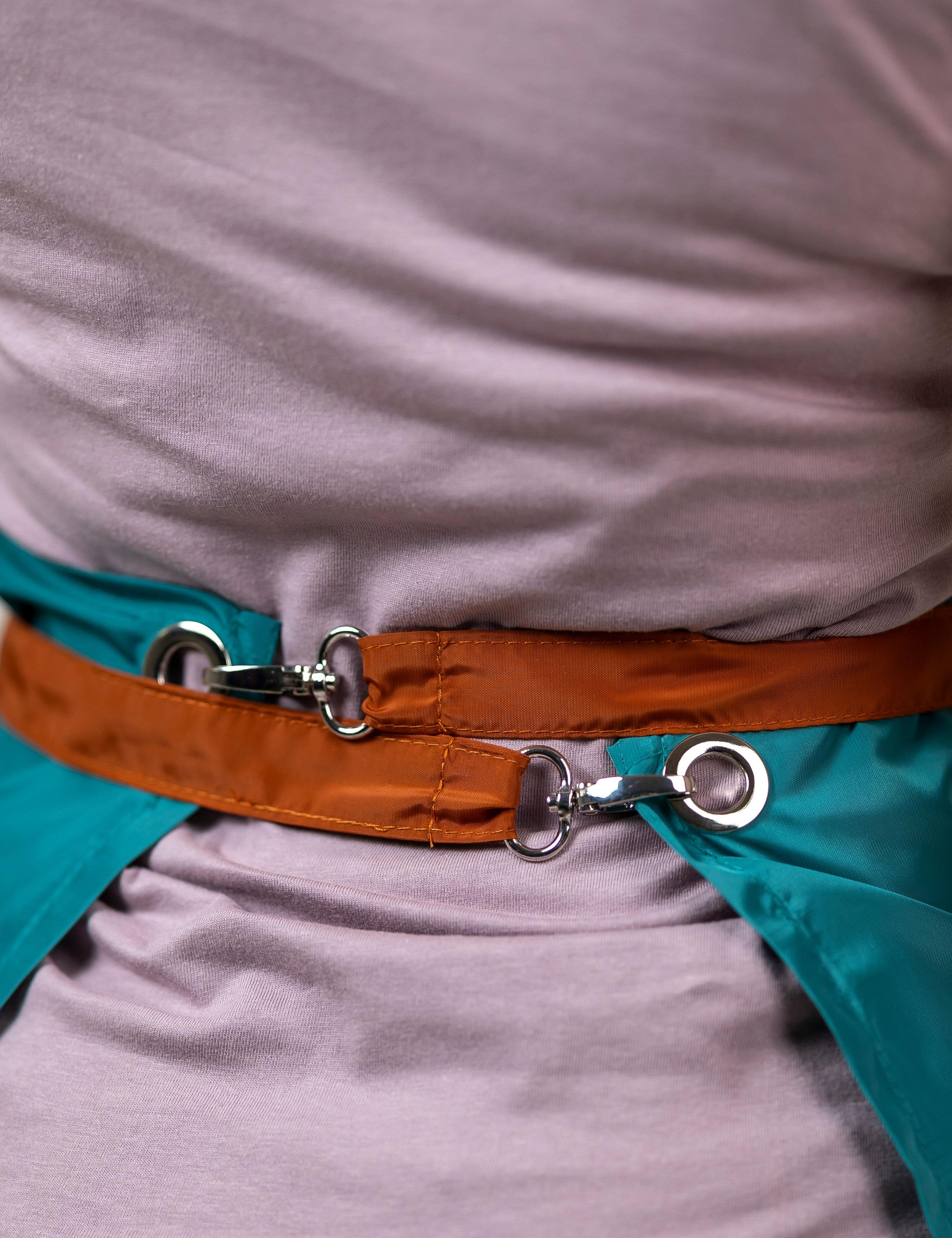 Professional Teal Plain or Custom Embroidered Bib Apron