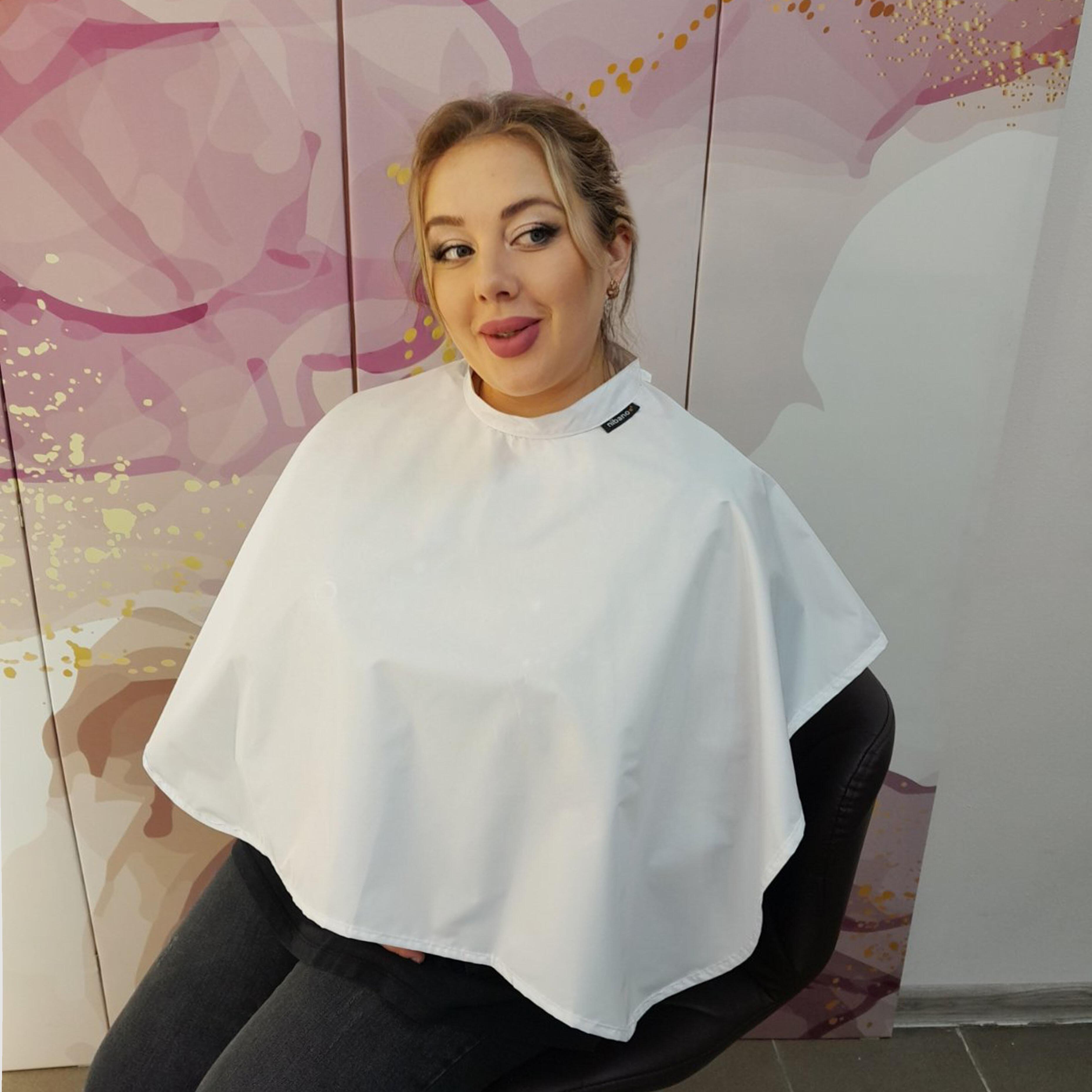 Custom waterproof makeup cape White