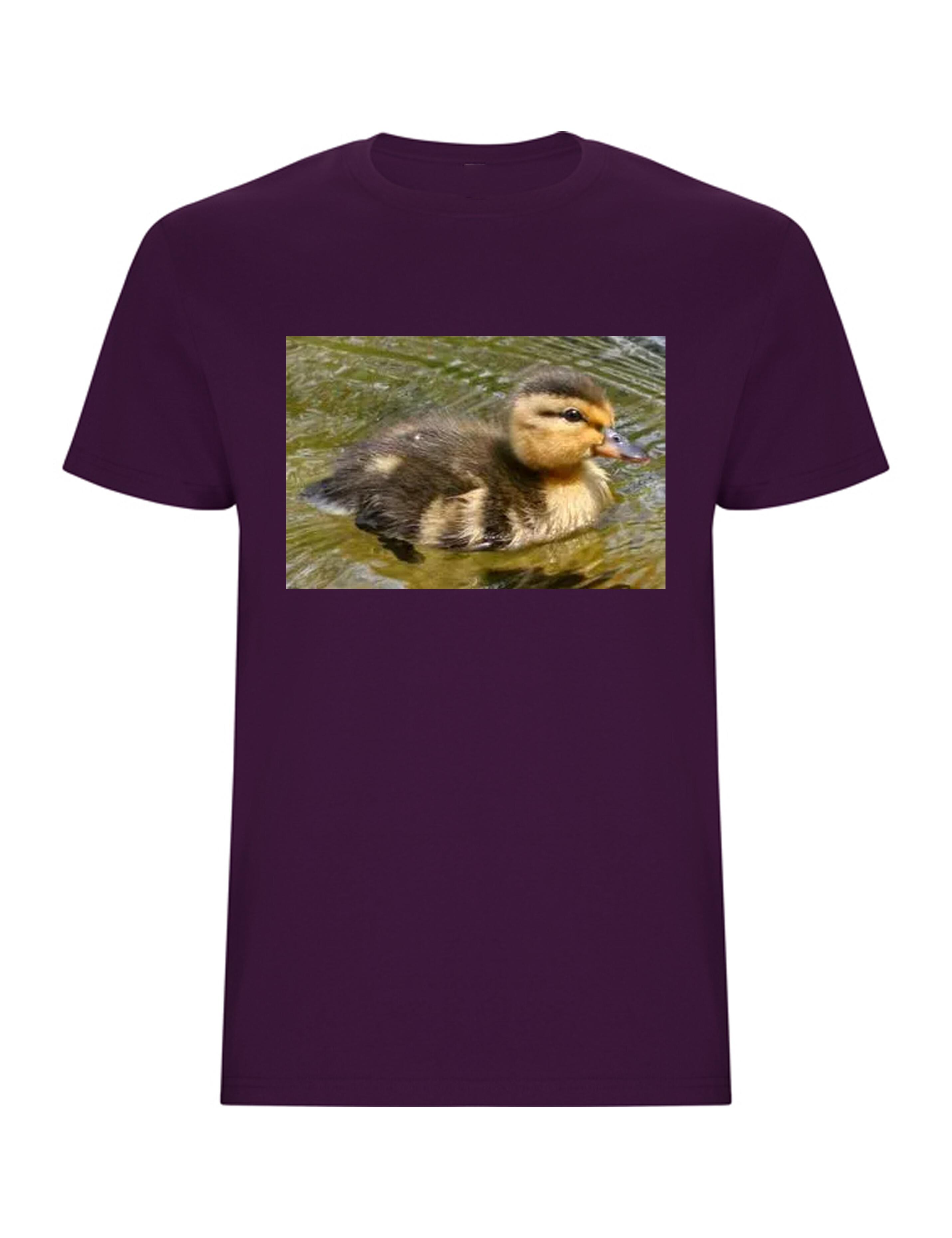Personalised Photo Printed Short Sleeve T-Shirt Purple
