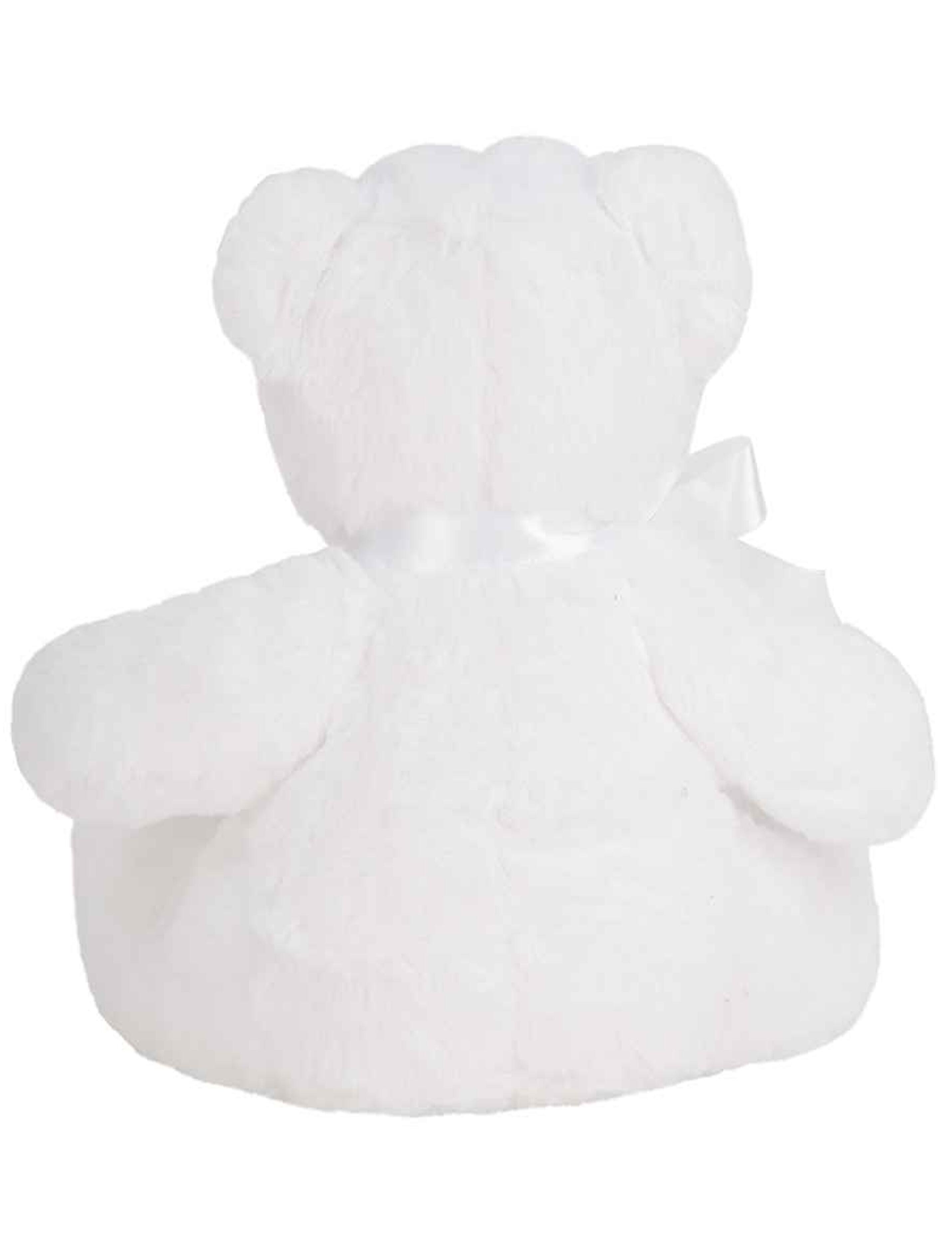 Printed Small Teddy Bear white with name
