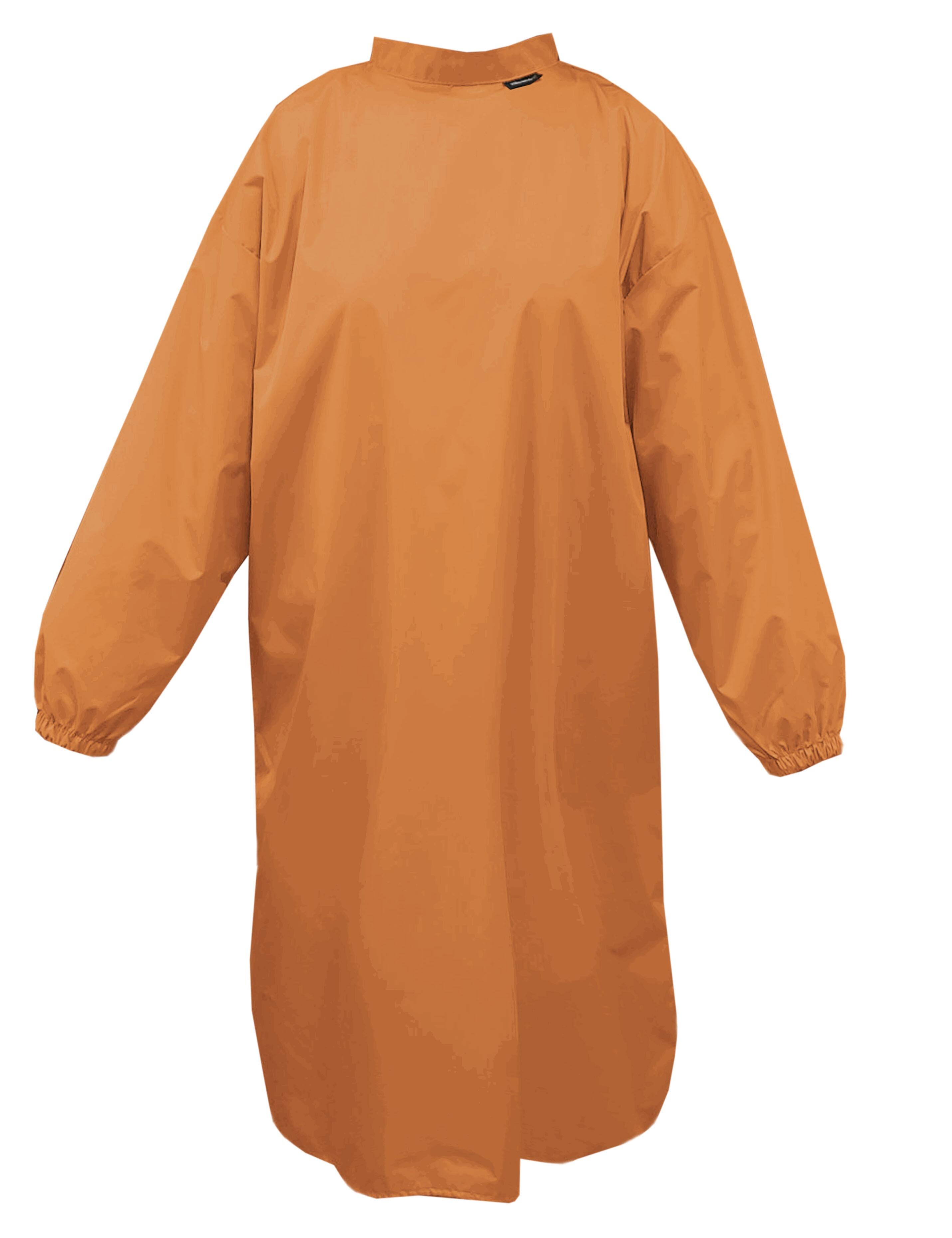 Nibano Hairdressing gown with sleeves ginger biscuit
