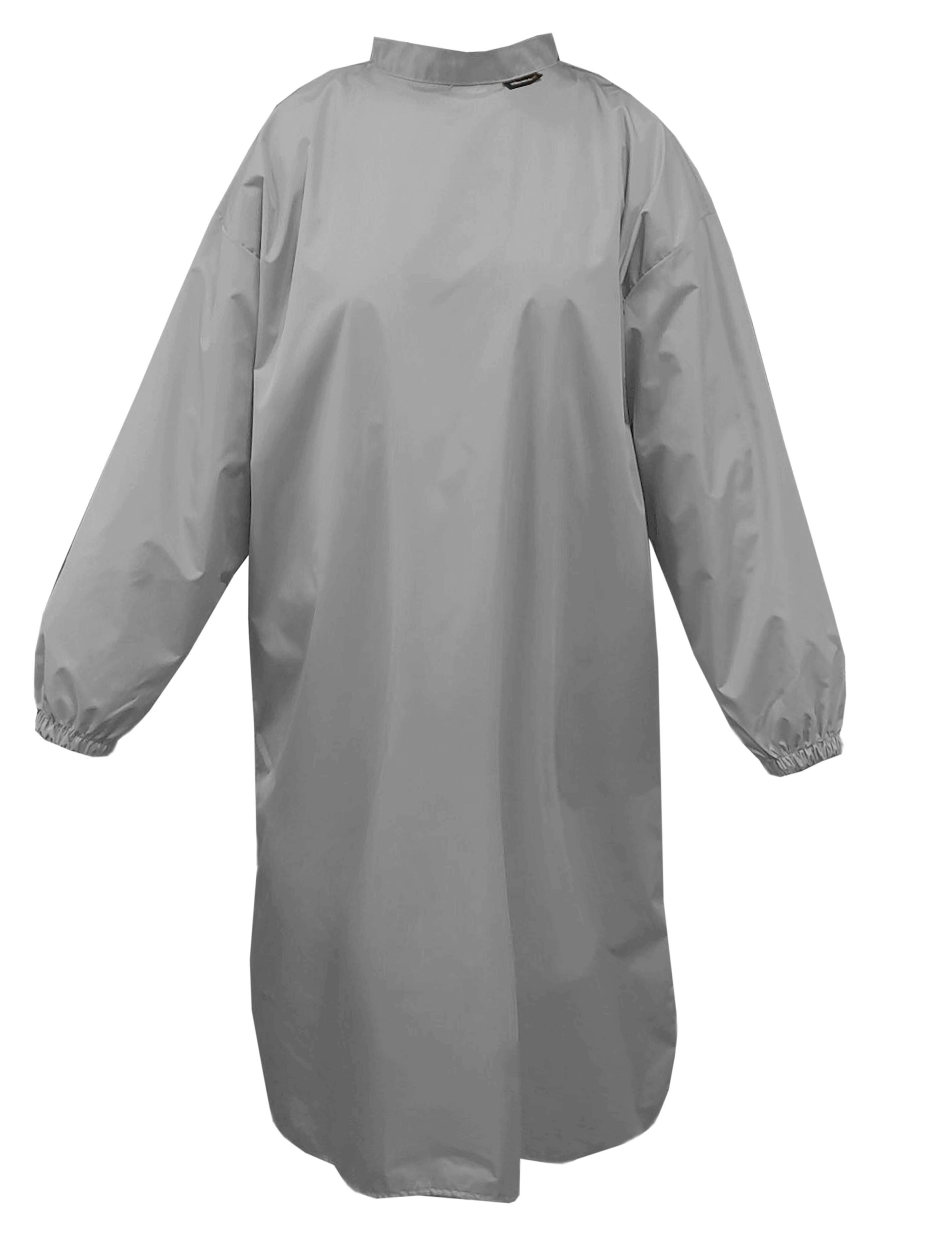 Nibano Hairdressing gown with sleeves grey