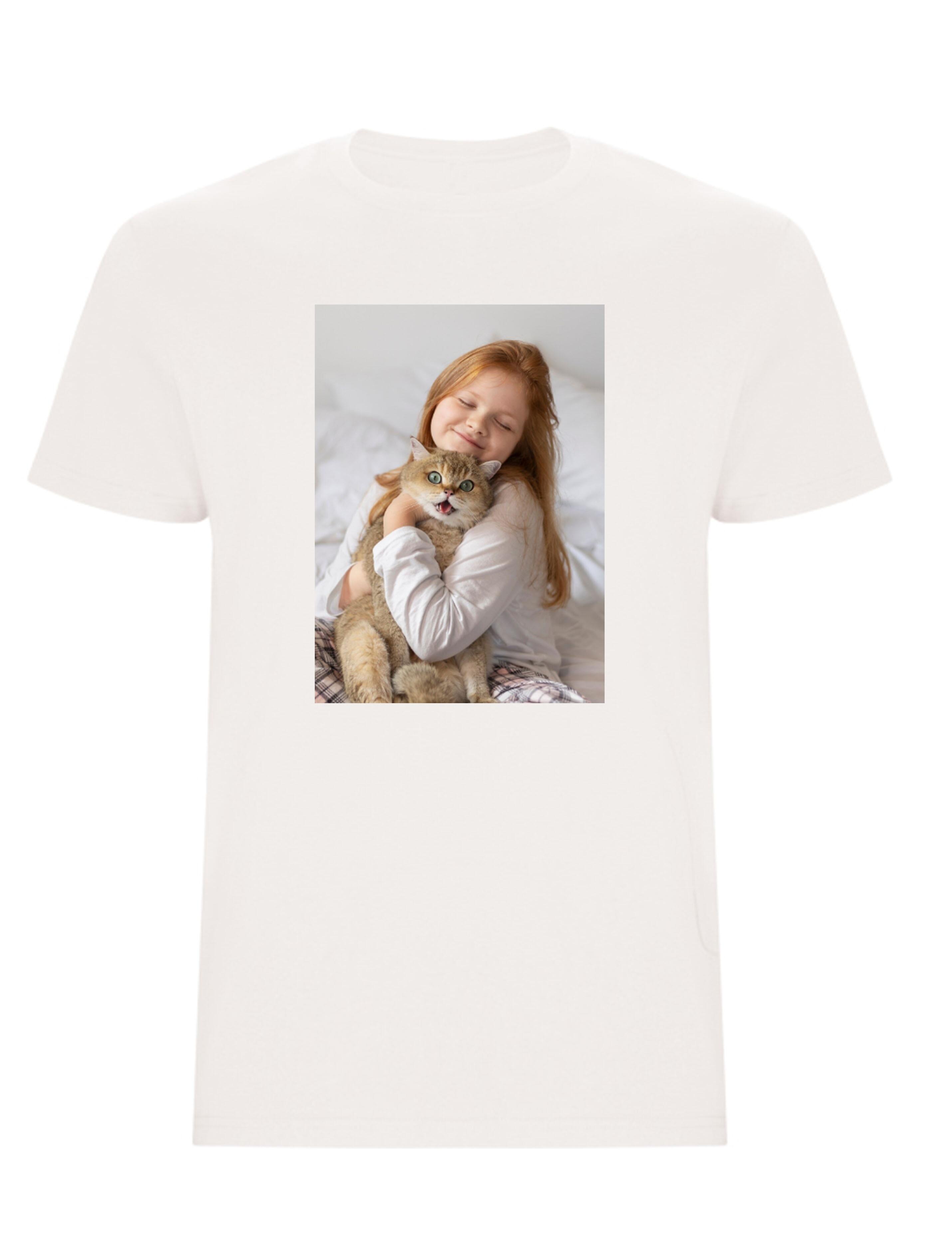 Personalised Cream Kids T-Shirt with photo
