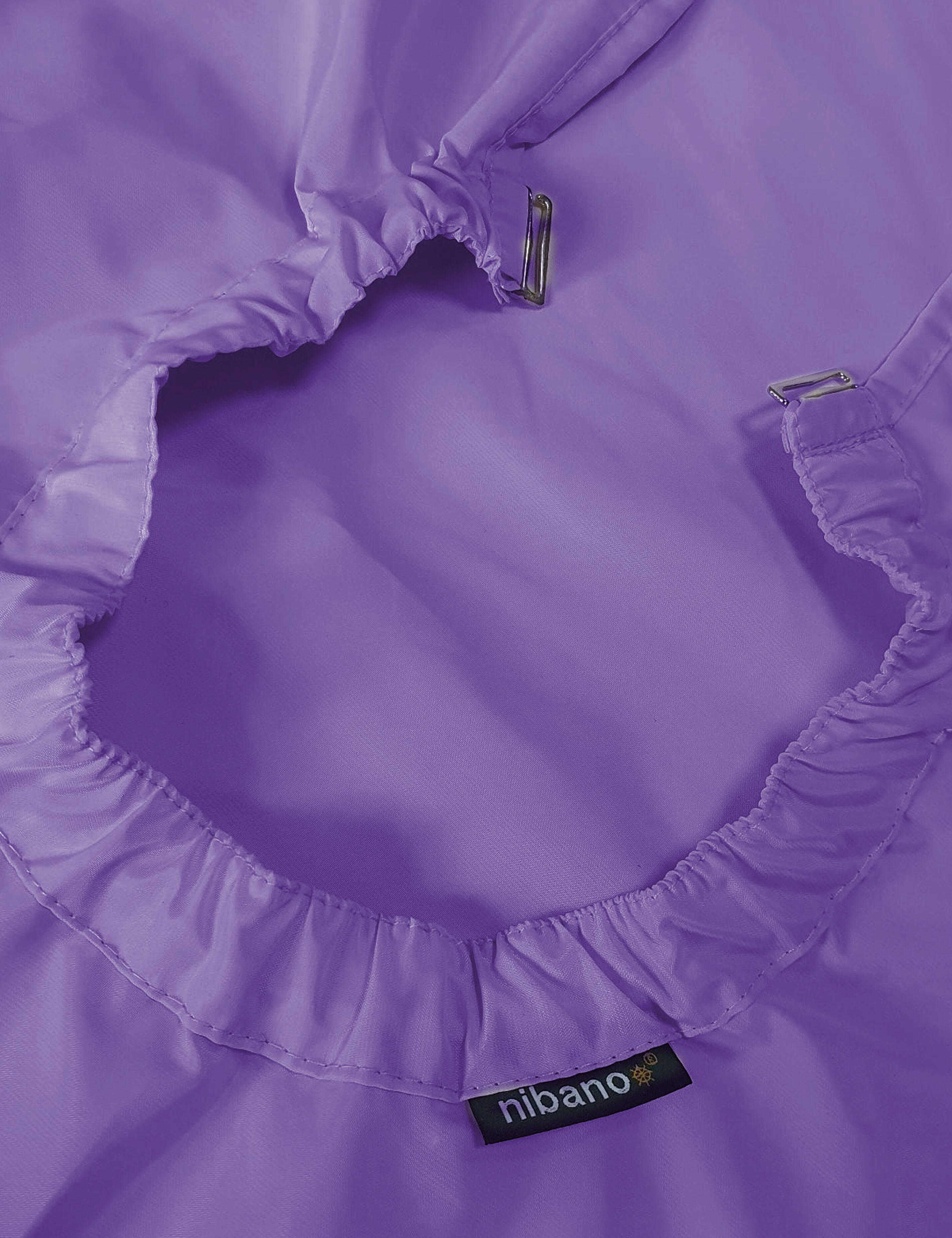 Hair salon cape lilac with clips
