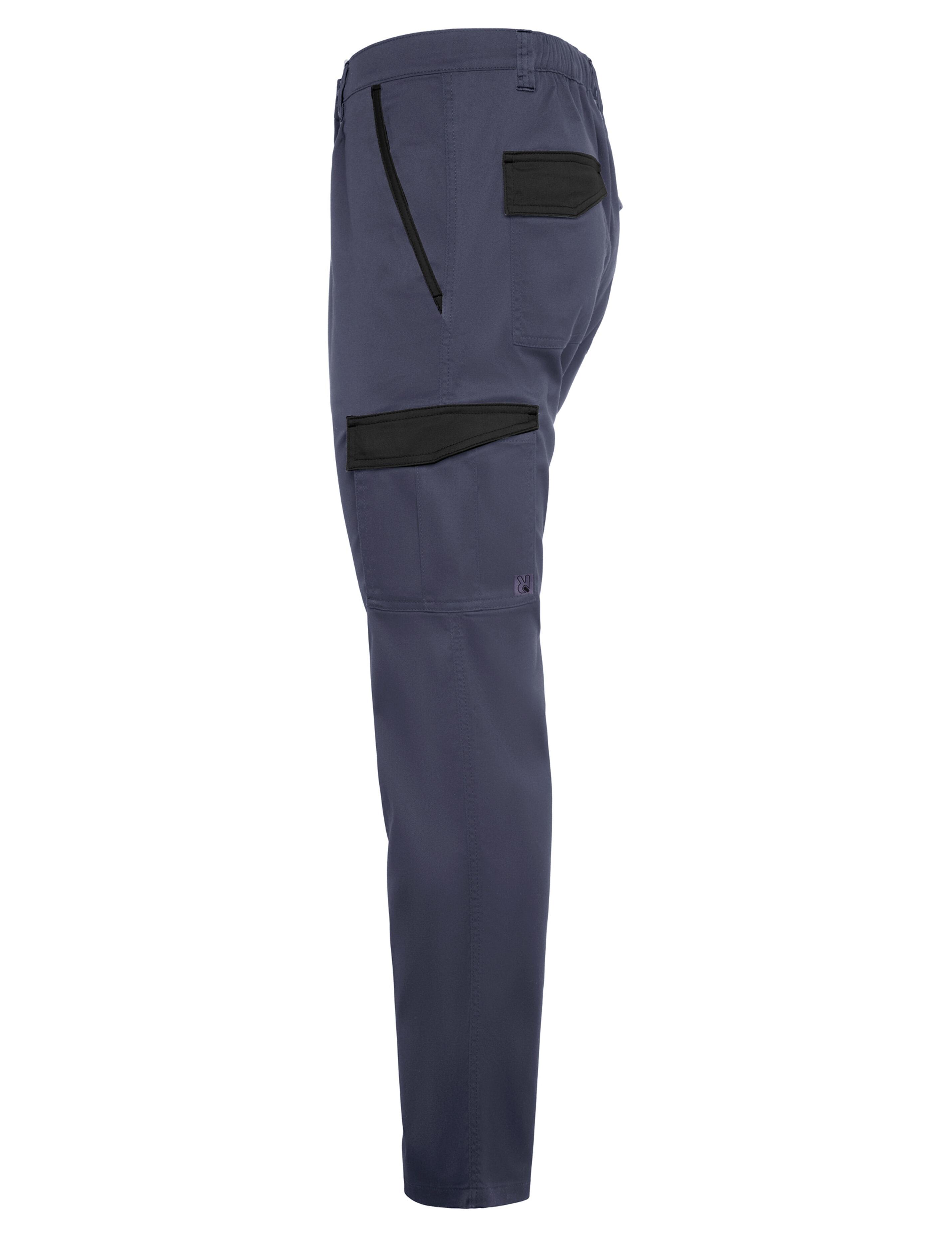 Personalised Bi-Colour Workwear Trousers Grey/Black