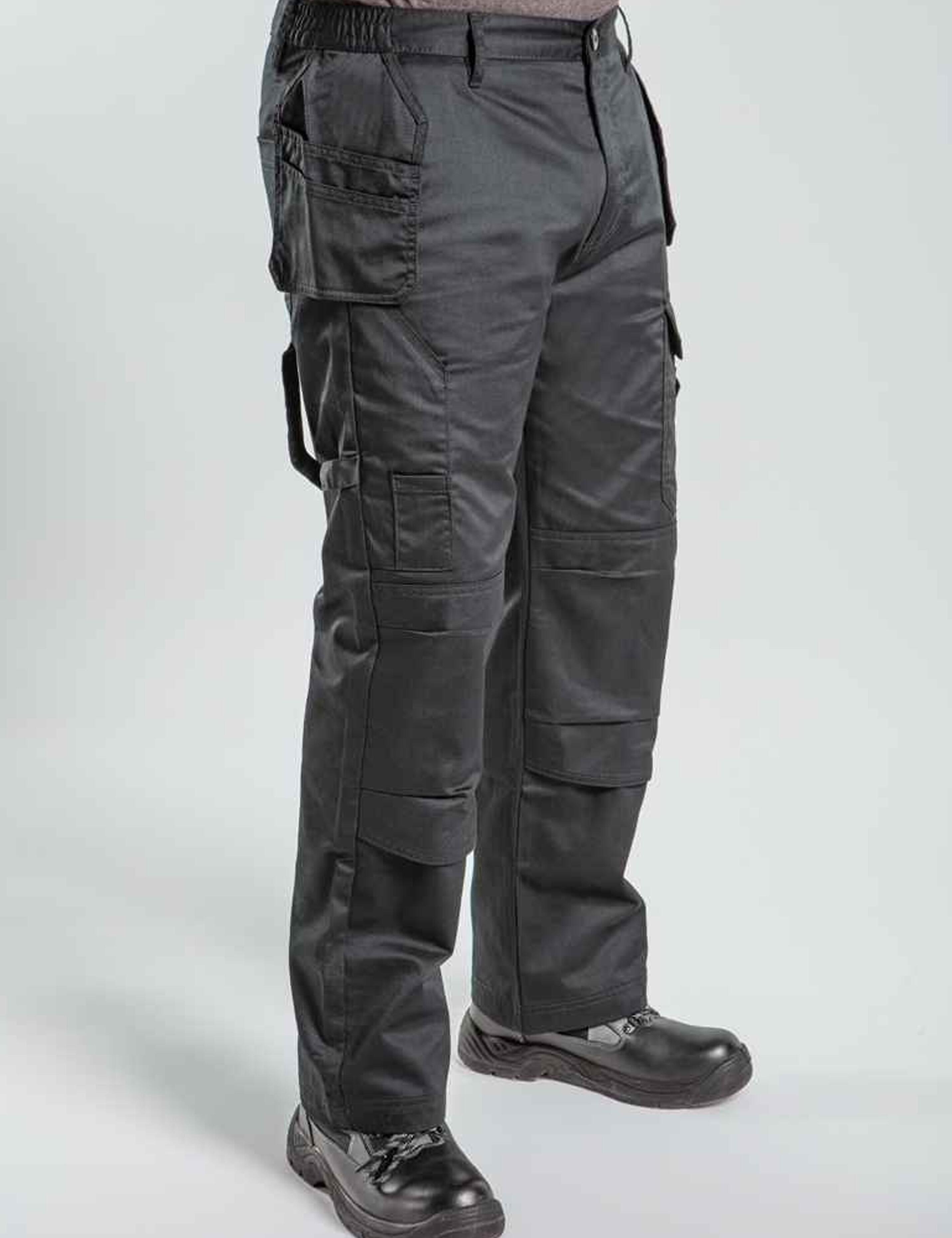 Professional men's work trouser with holster pockets black