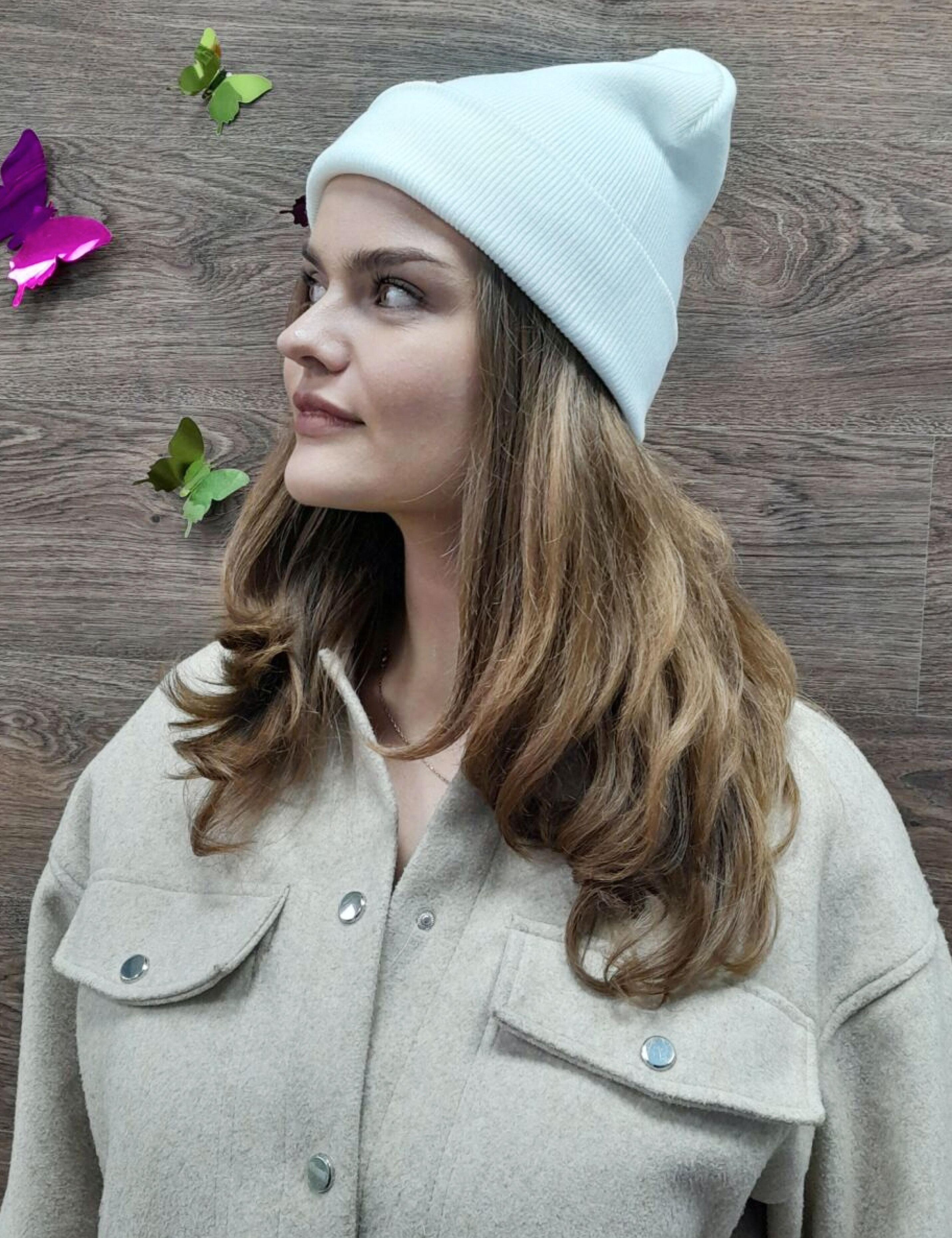 Original white beanie hat