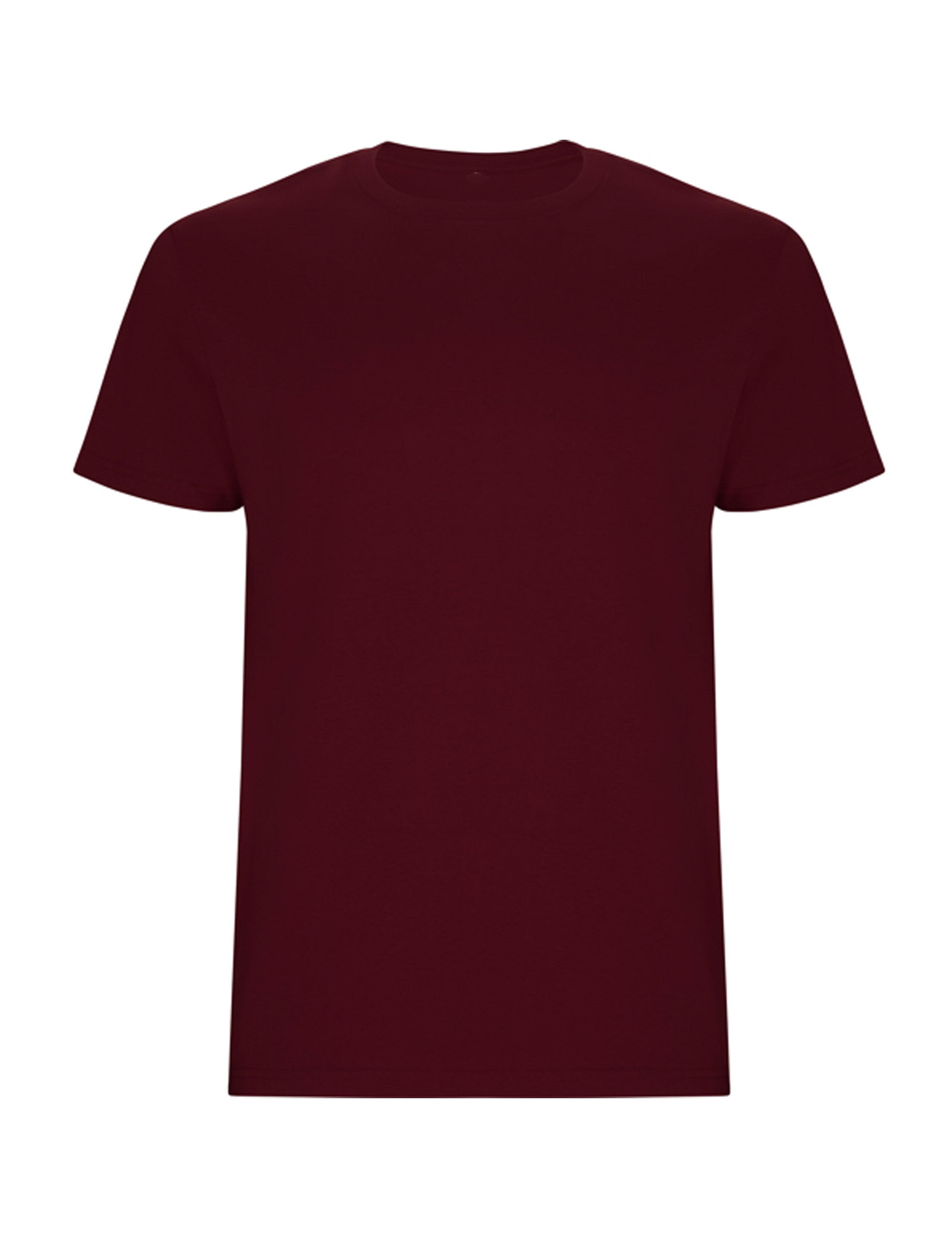 Men's Heavyweight Short Sleeve Burgundy T-shirt