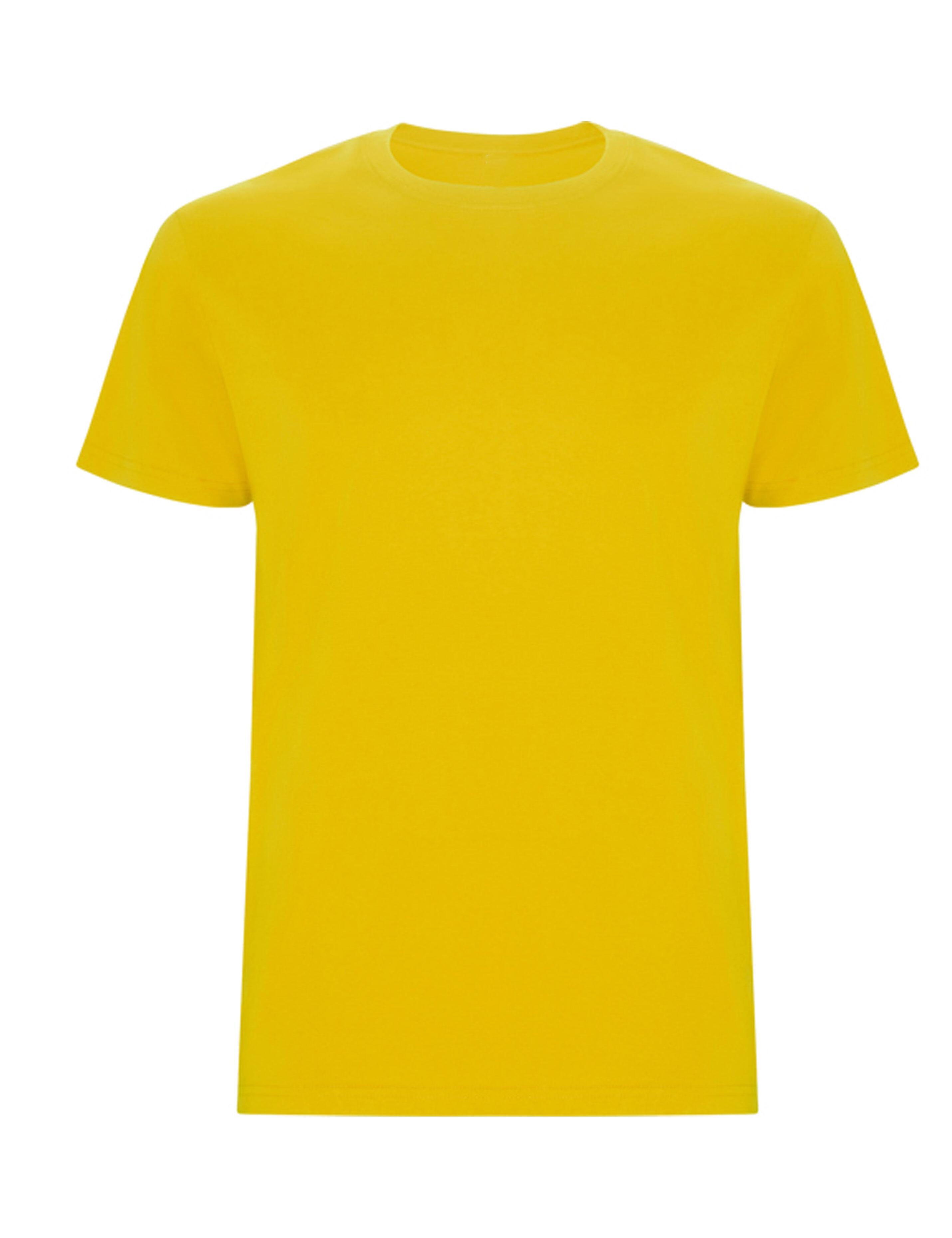 Men's Heavyweight Short Sleeve Yellow T-shirt