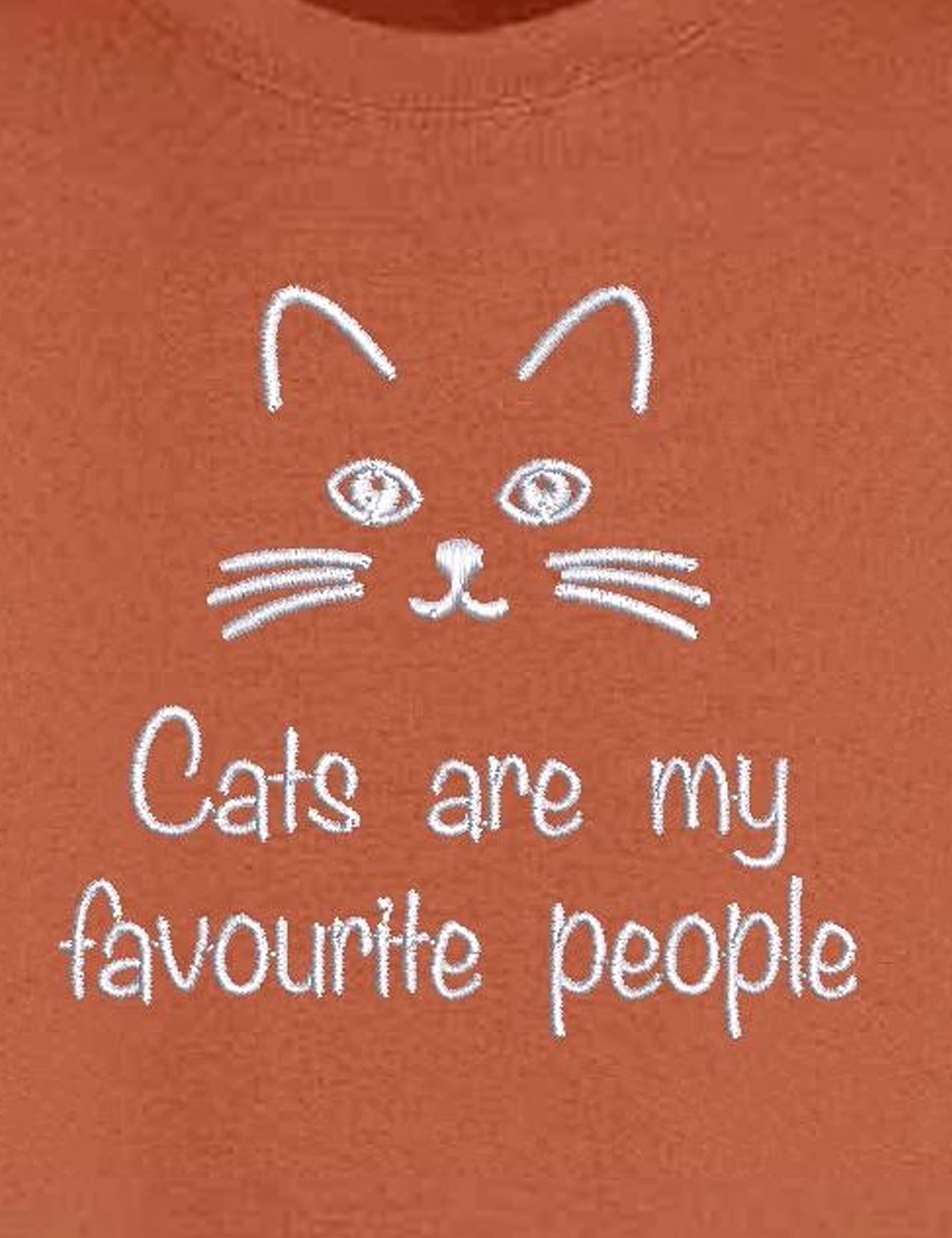 Embroidered Jumper Ginger Biscuit Cat logo