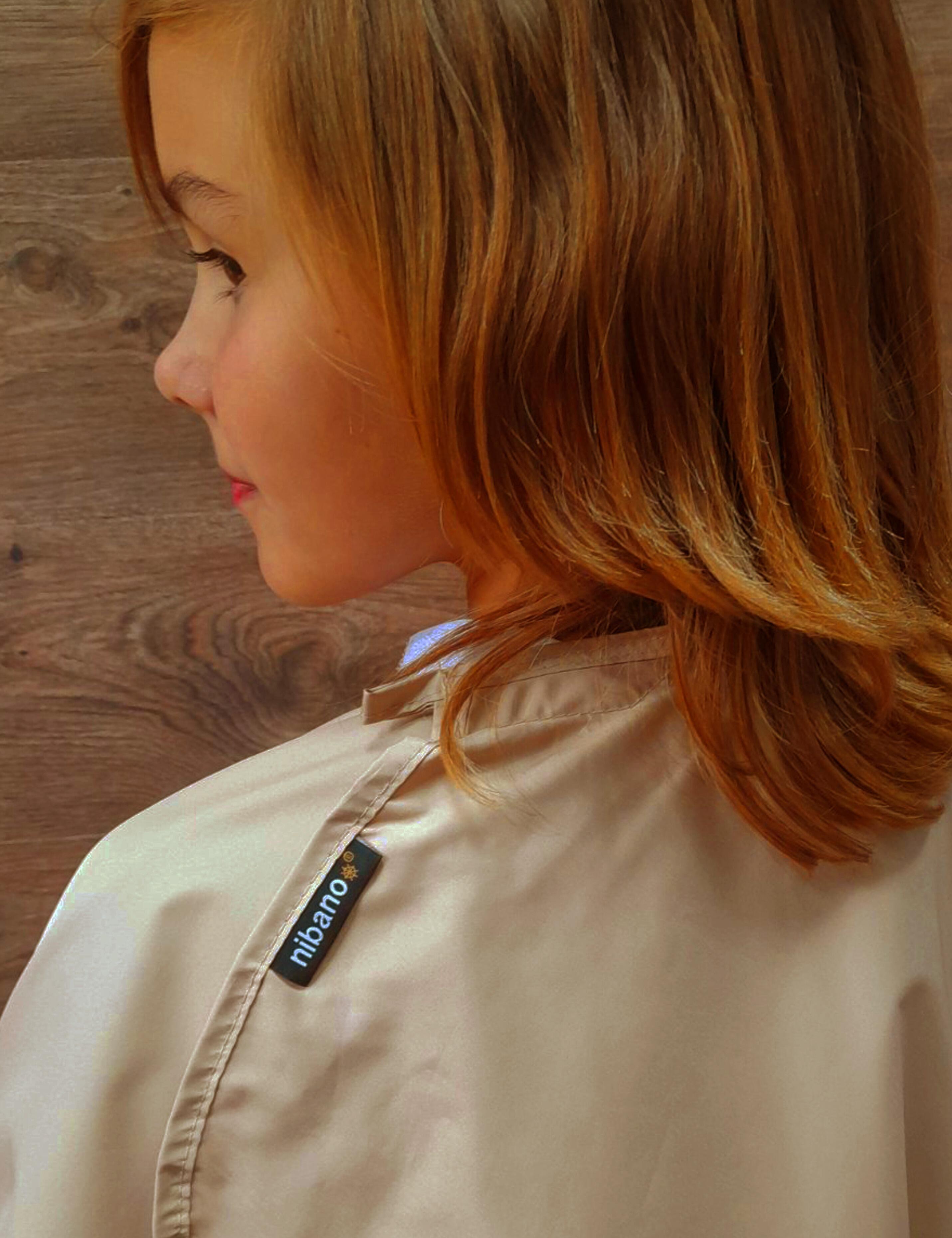 Kids salon cape Cappuccino Nibano