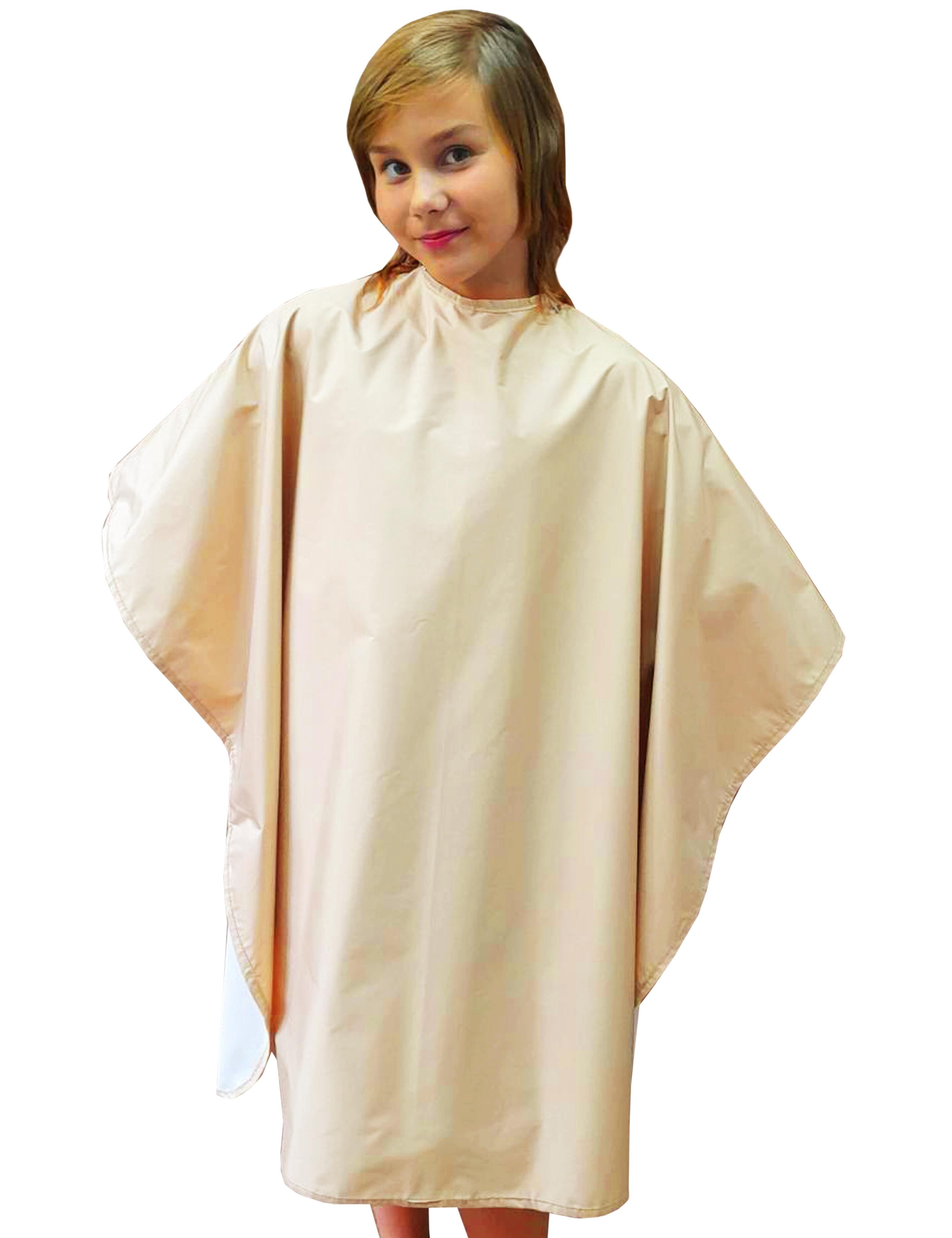 Children’s salon cape in Cream for haircuts
