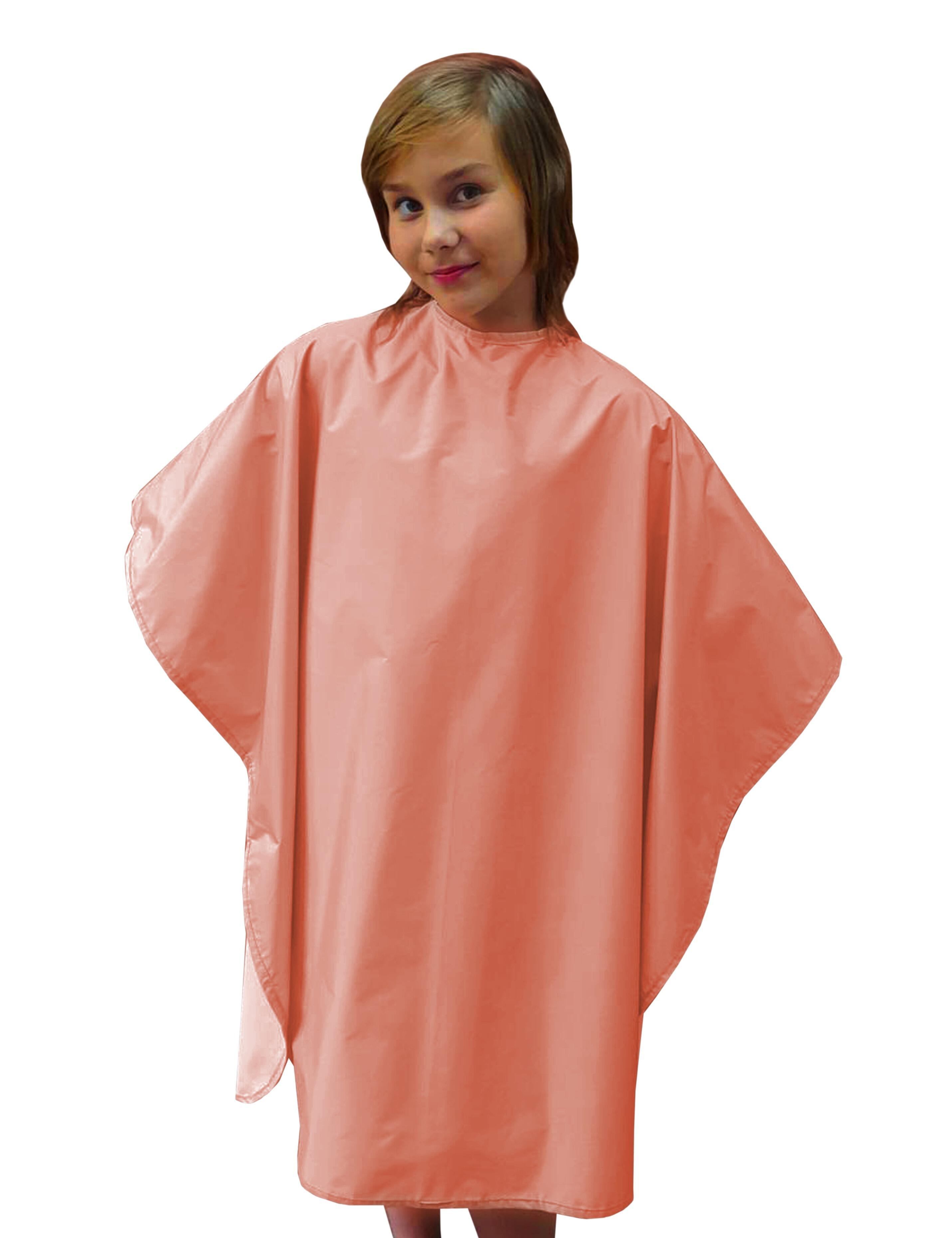 Professional kids hair cutting cape in Peach color