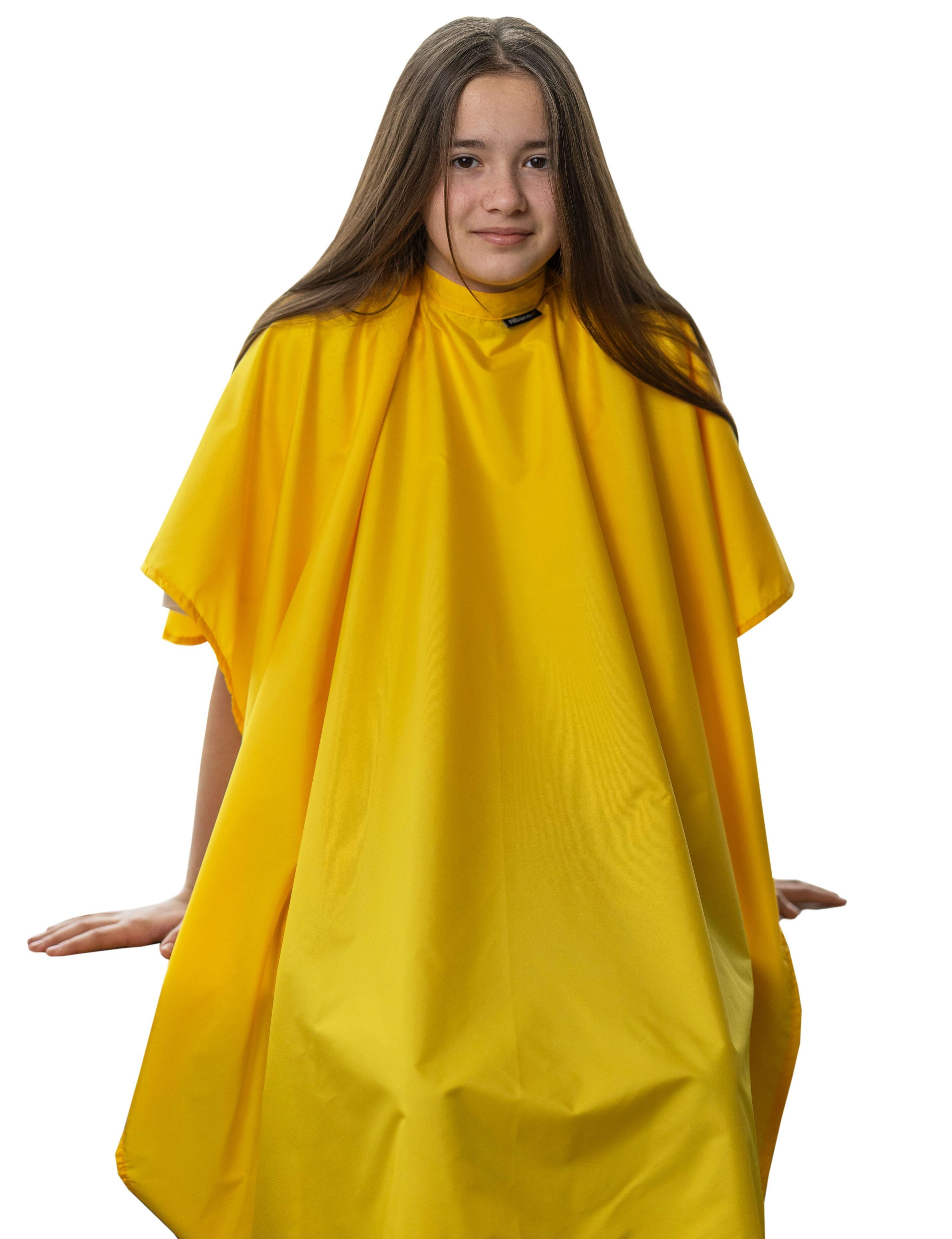 Professional kids hair cutting cape in Yellow color