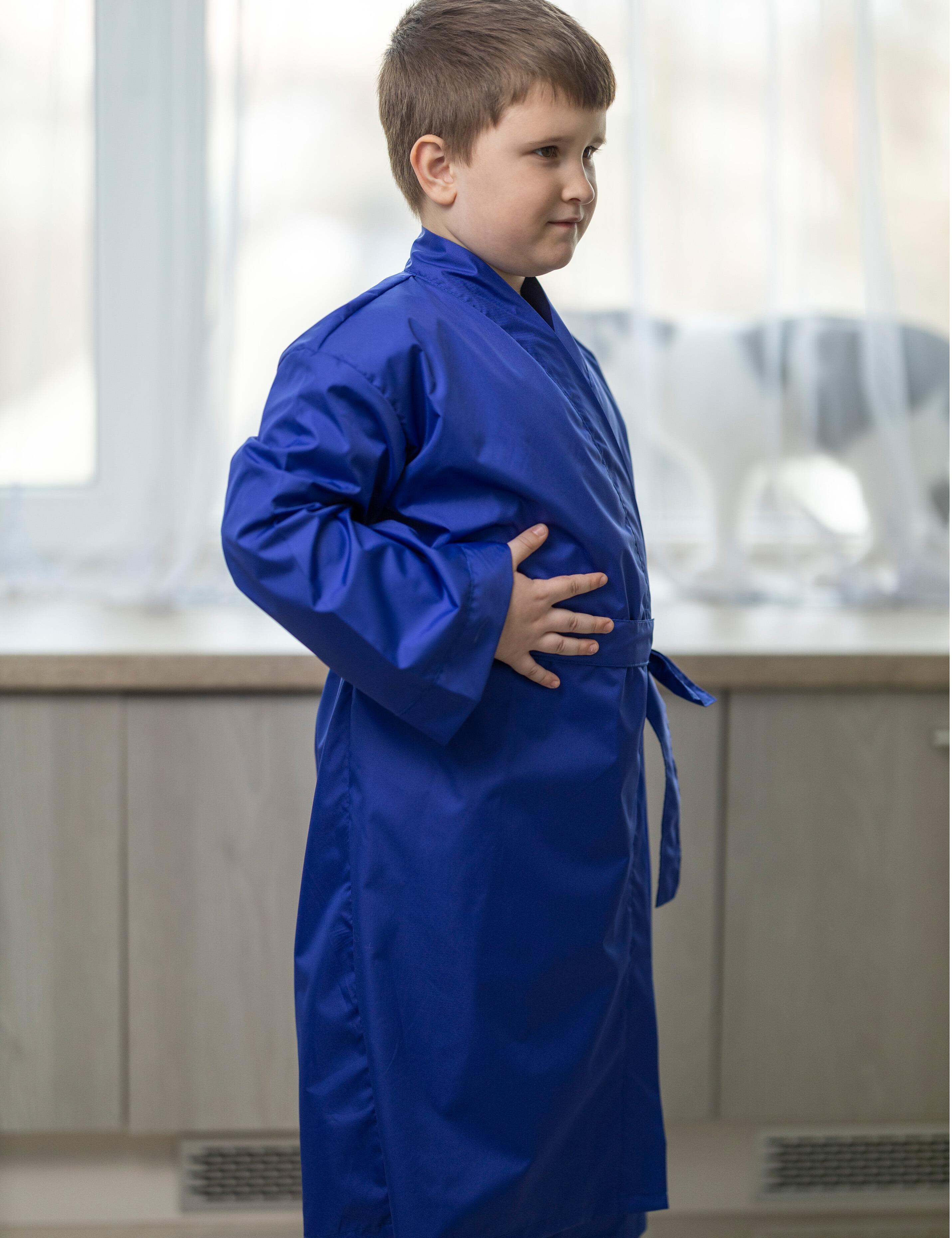 Children's Royal Blue kimono robe by Nibano