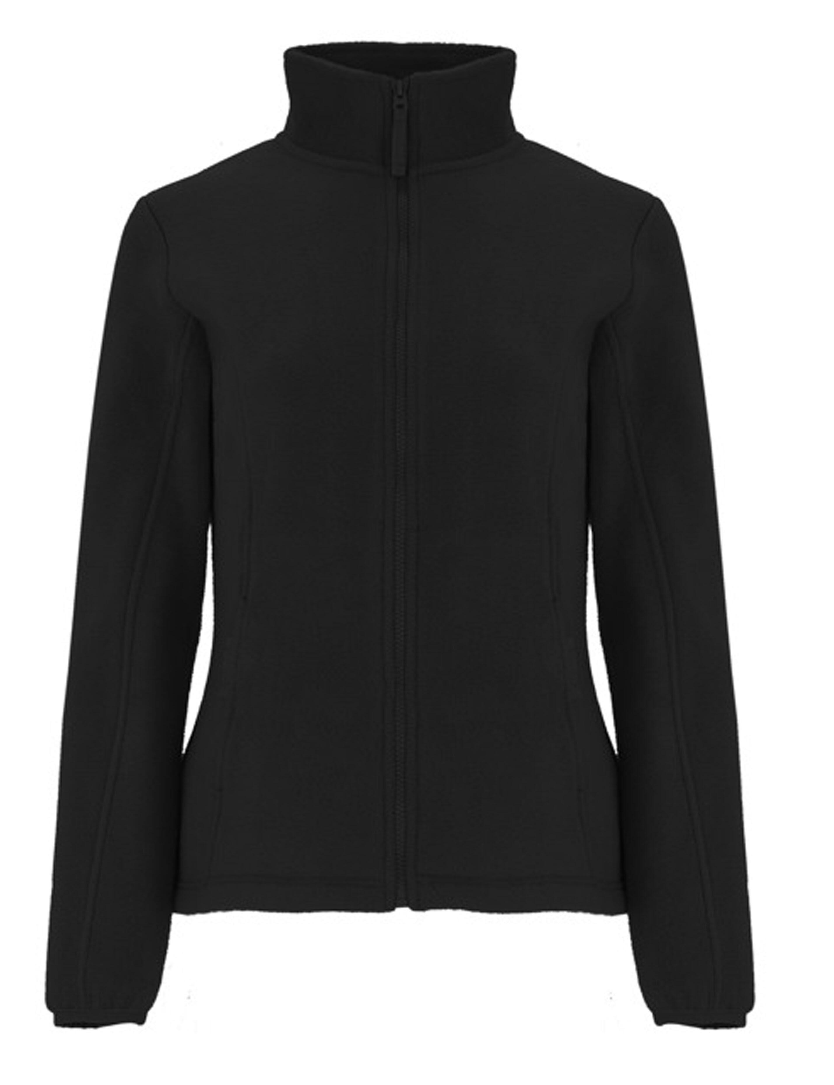 black fleece jacket women plain or embroidered