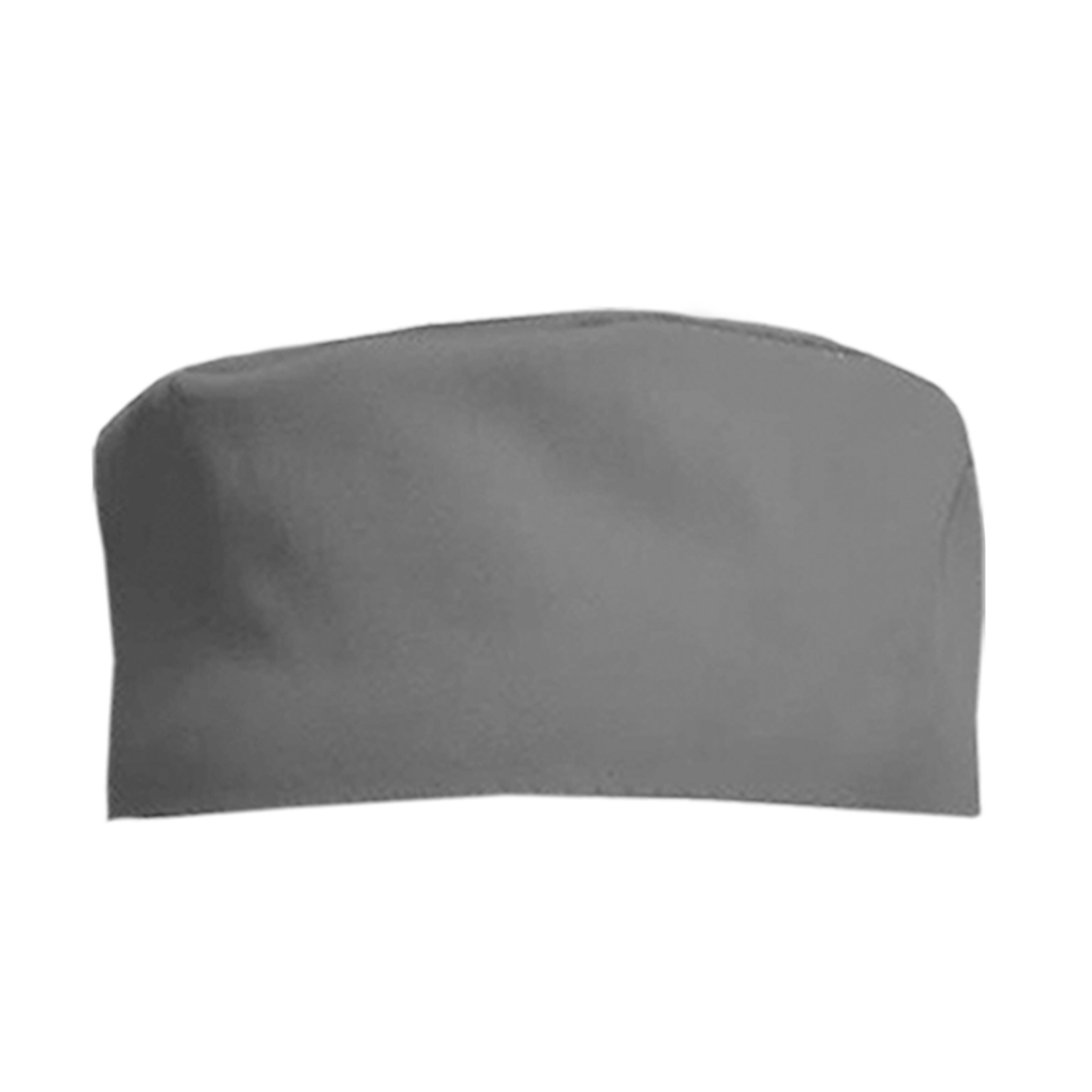 Grey chef skull cap with custom logo print or embroidery