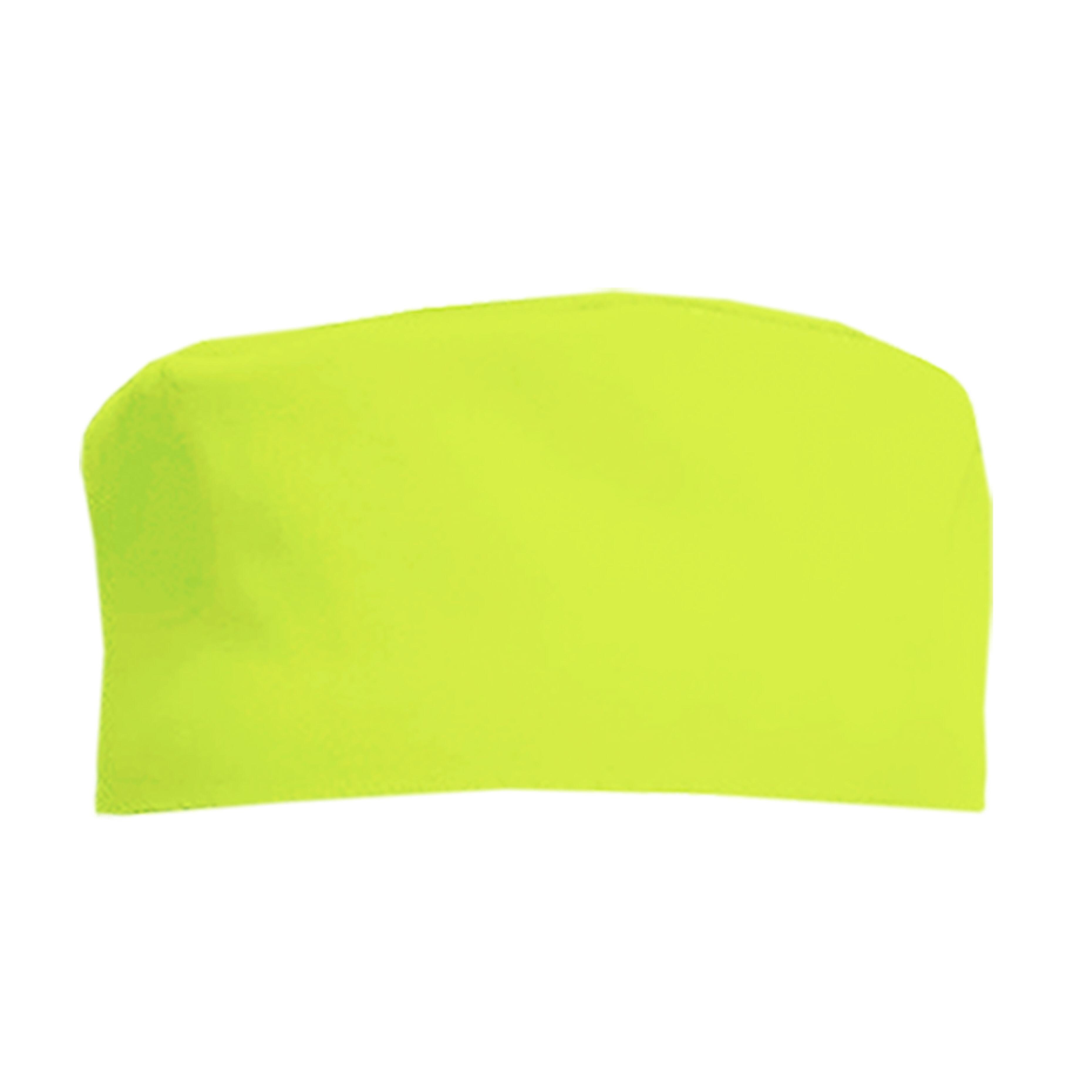 Lime professional chef skull cap for kitchen staff