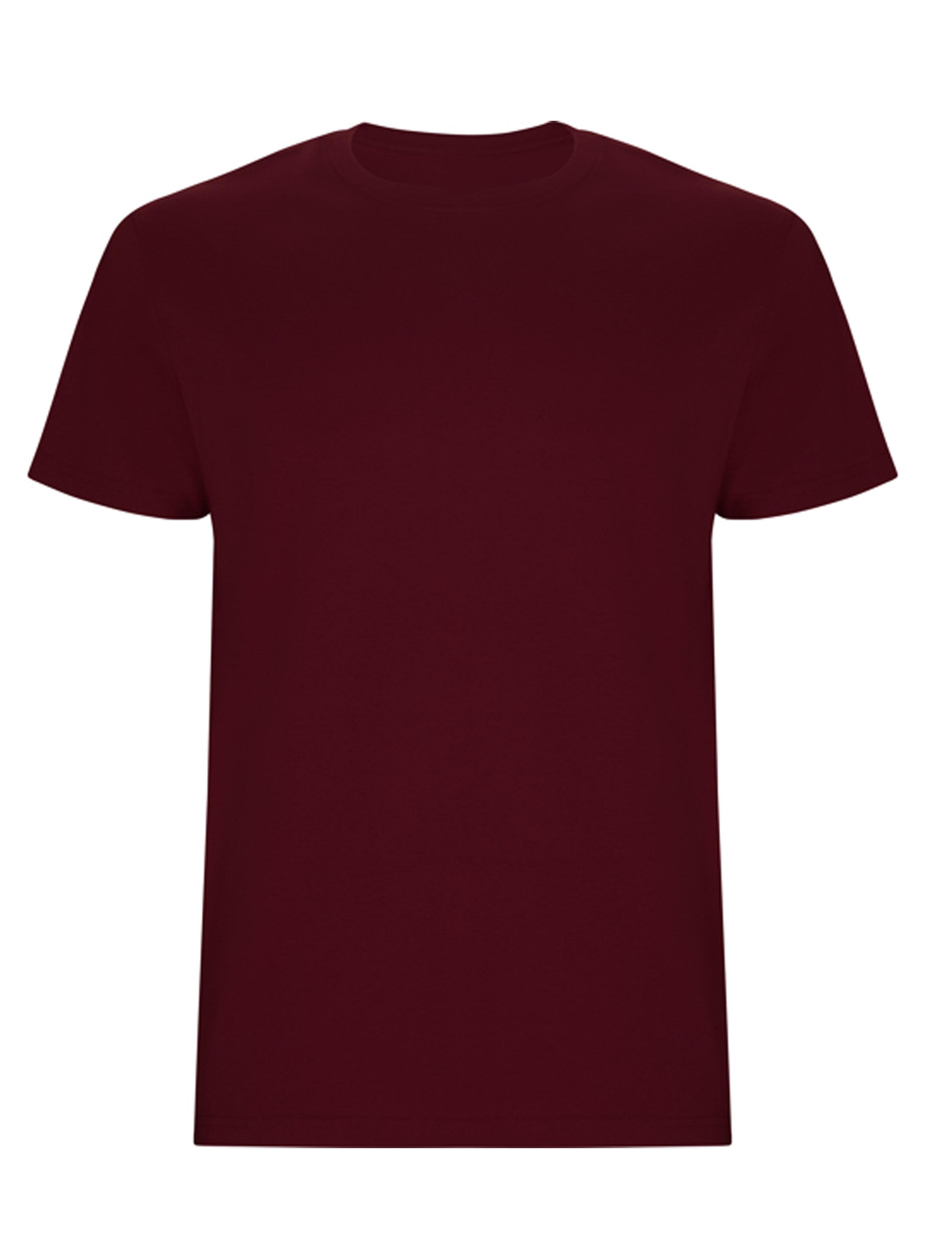Burgundy heavyweight kids t-shirt durable cotton plain or custom print