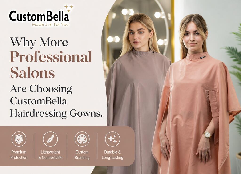 Why More Professional Salons Are Choosing CustomBella Hairdressing Gowns