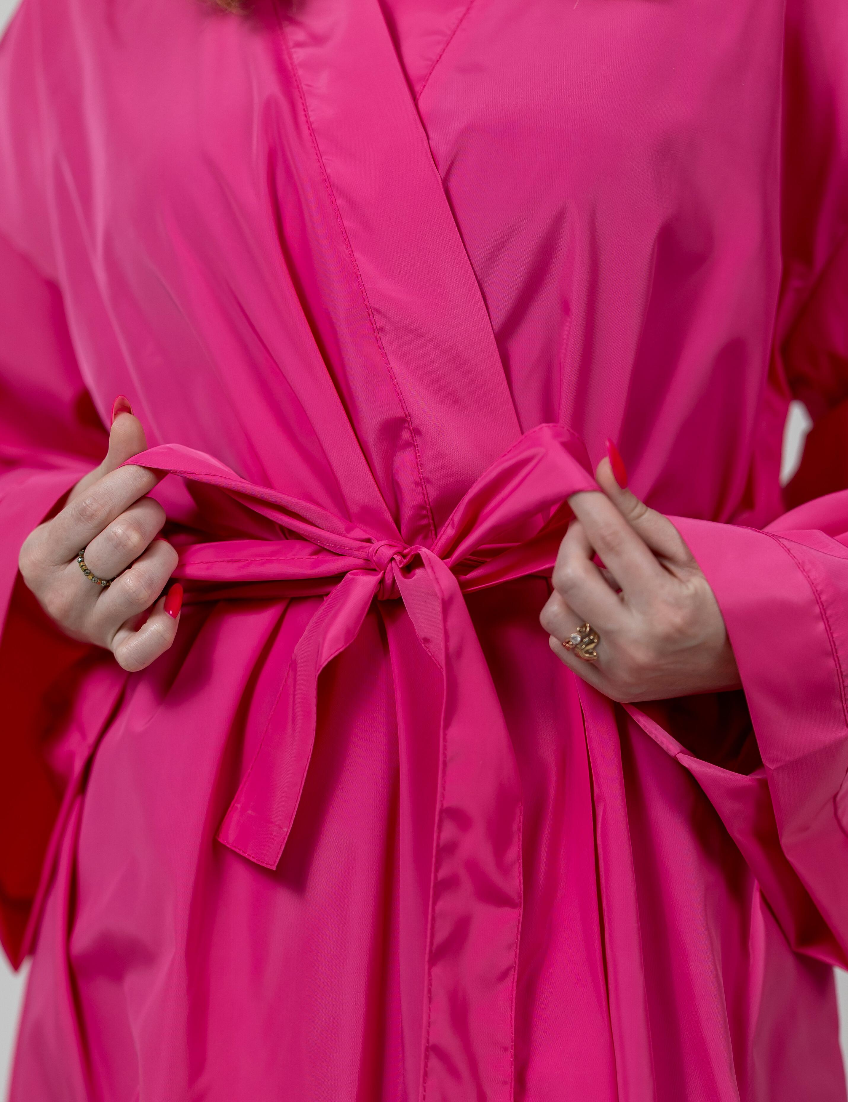 salon kimono gown hsalon client kimono robe hot pinkot pink