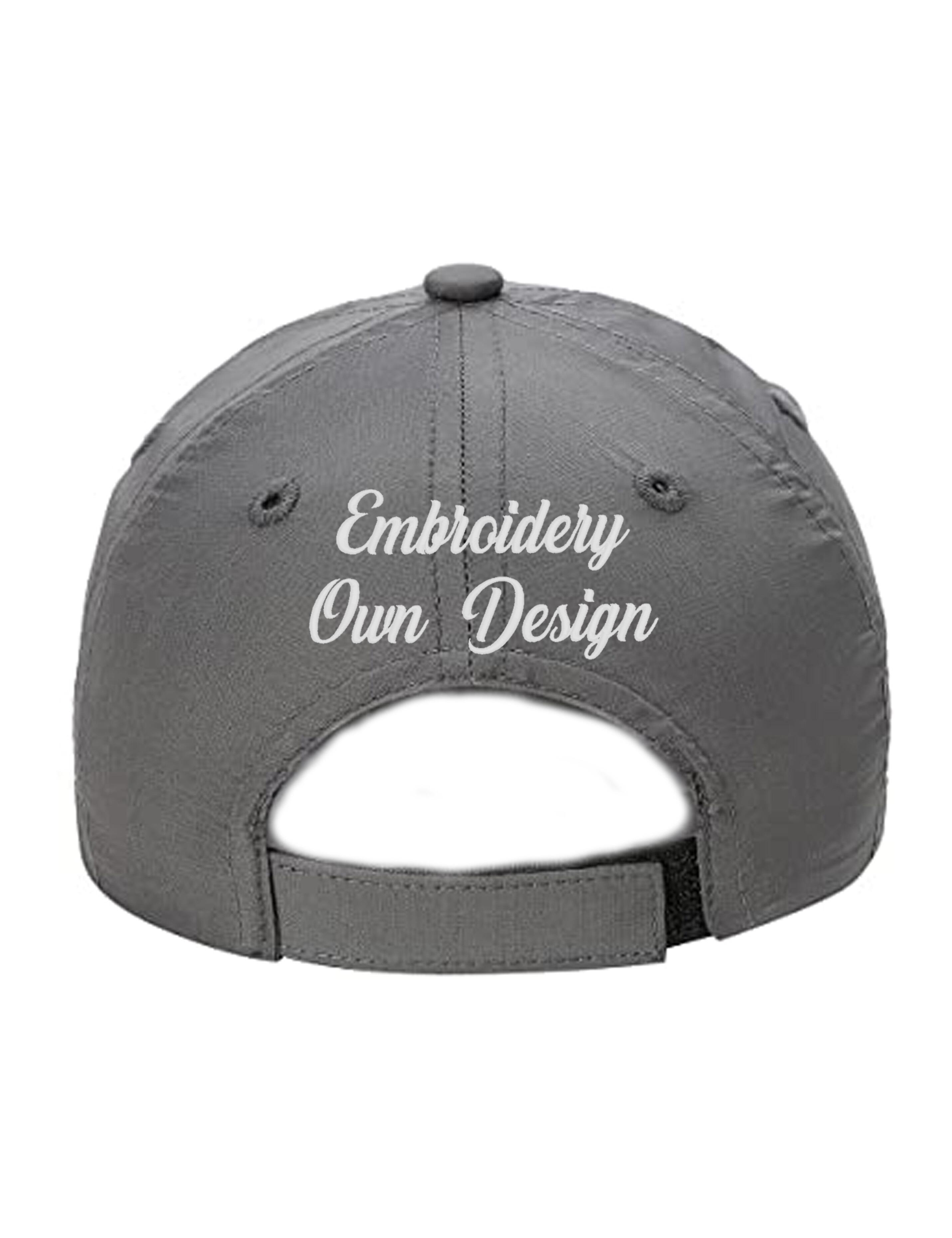 Baseball Cap Dark Grey with back embroidery