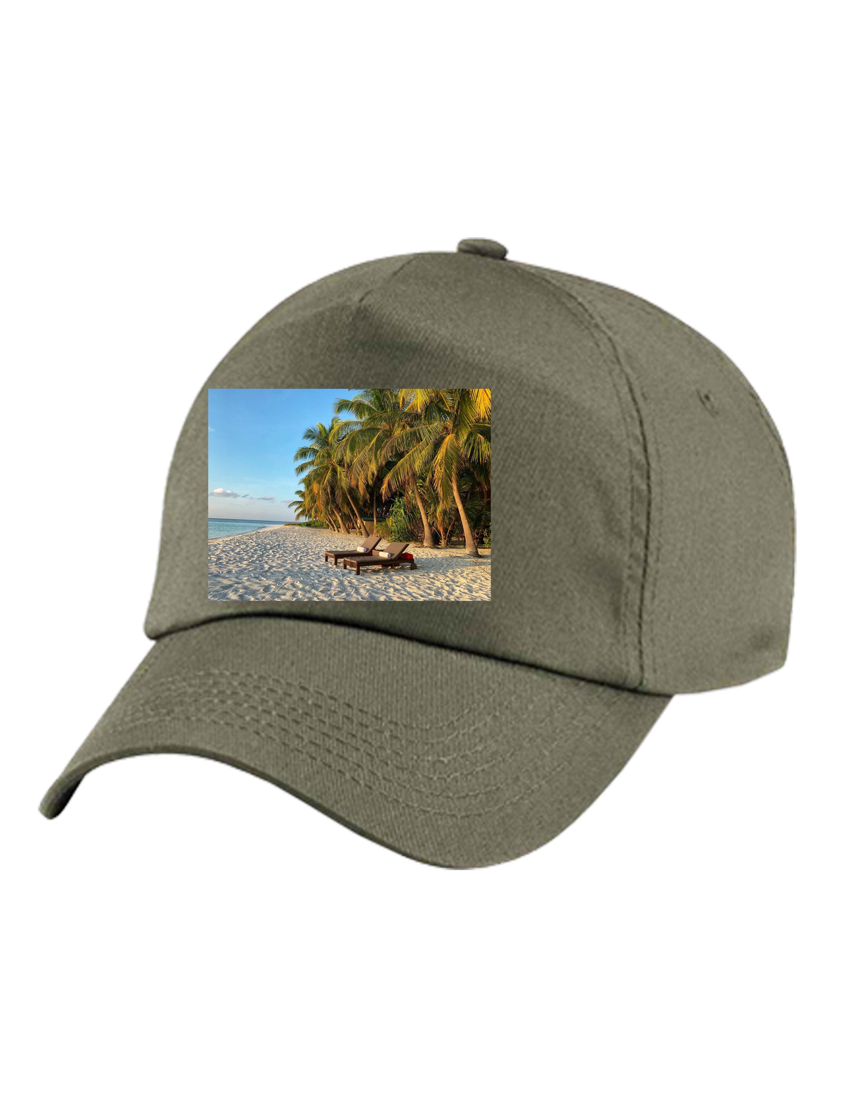 Personalised Photo Printed Baseball cap Olive