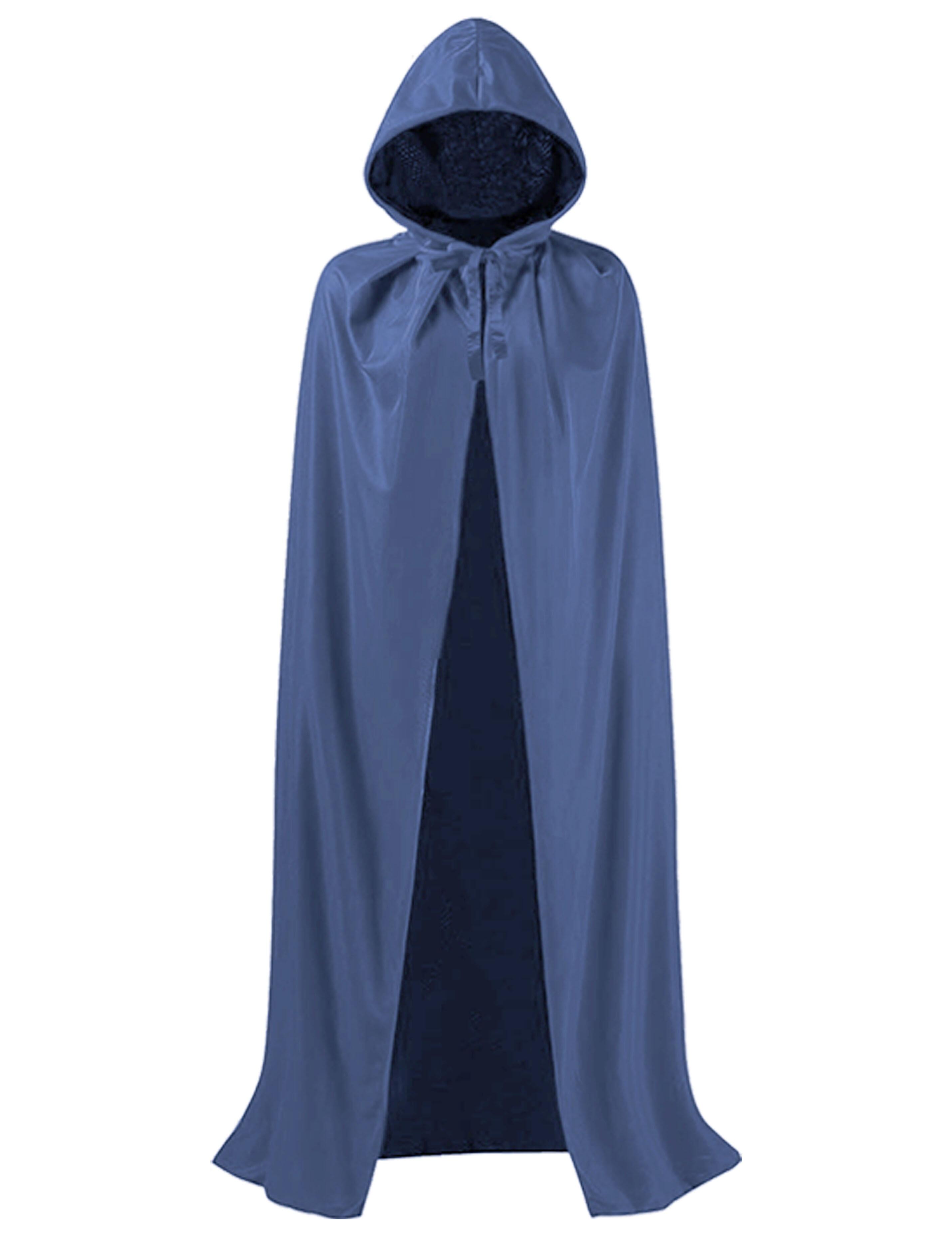 Hooded Hairdressing show gown denim Blue