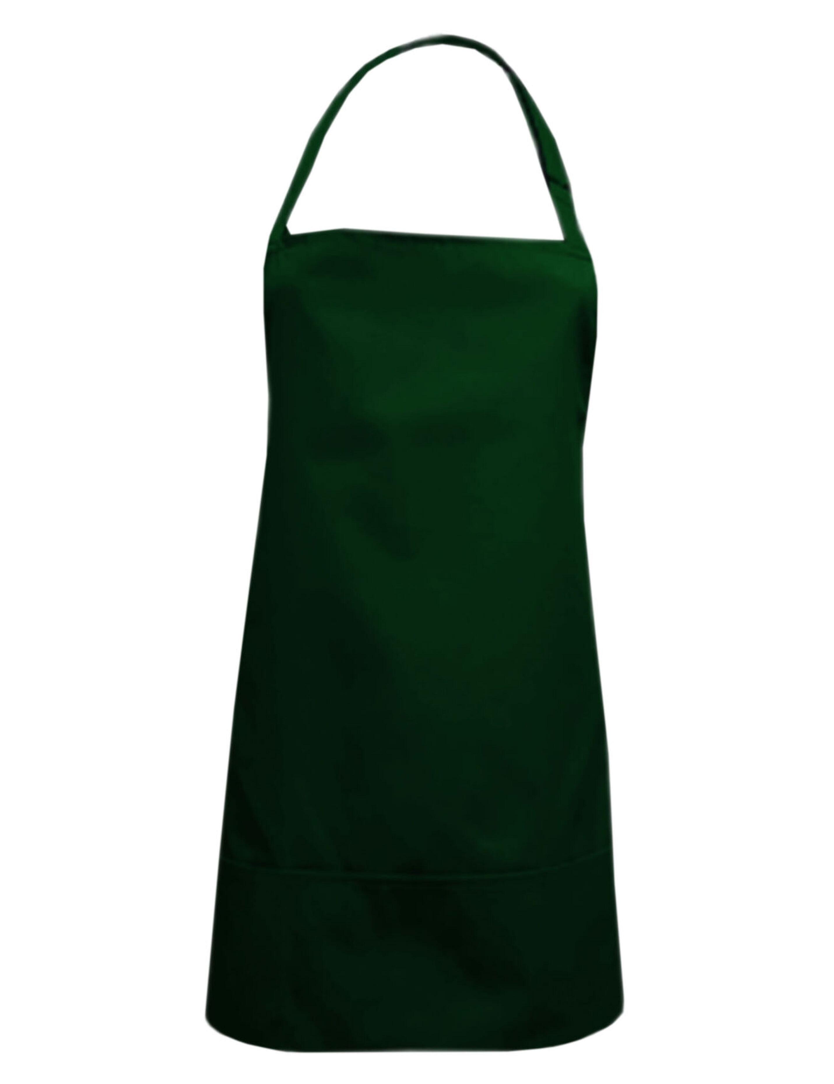 Nibano waterproof short hair and beauty salon apron bottle green