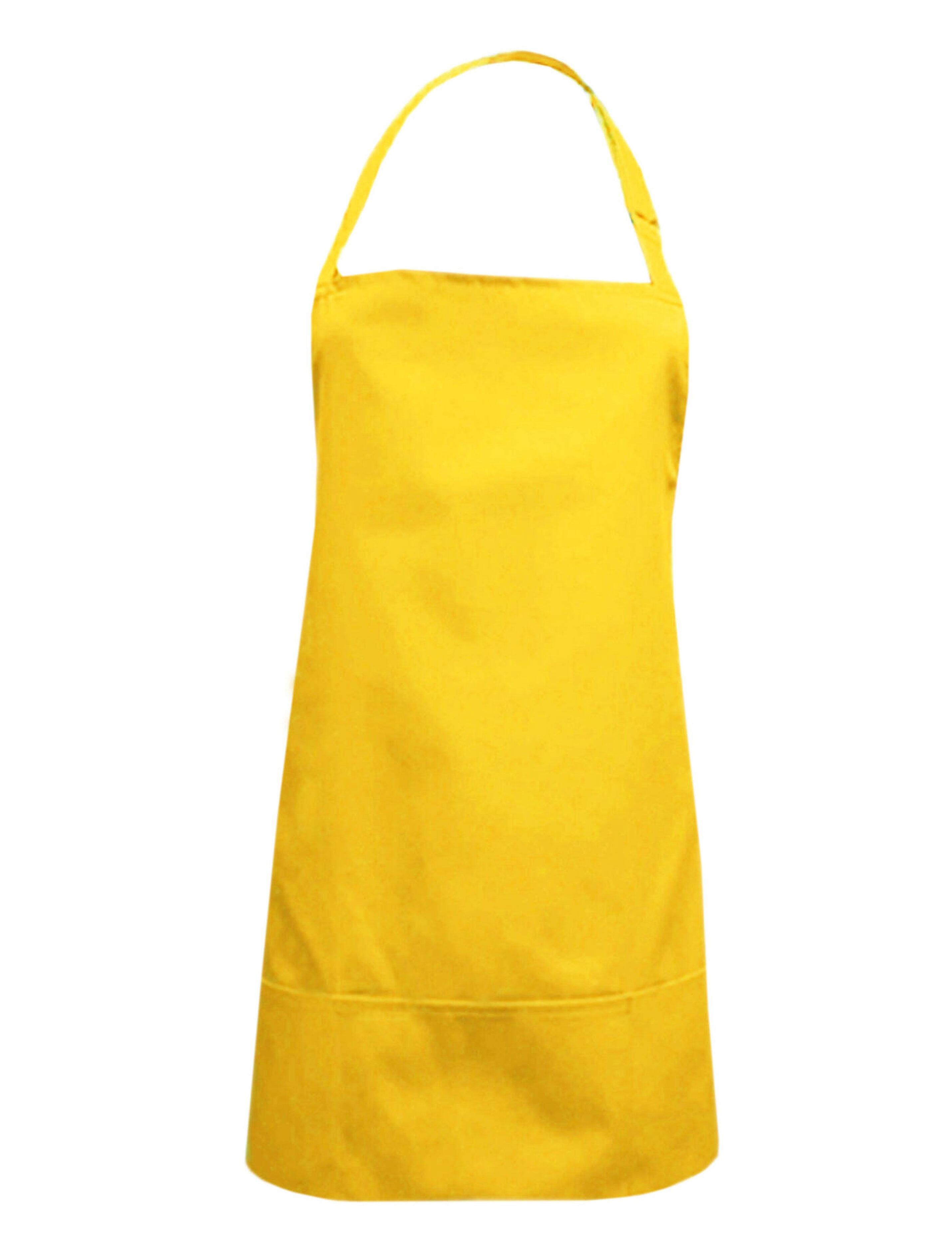 Nibano waterproof short hair and beauty salon apron yellow