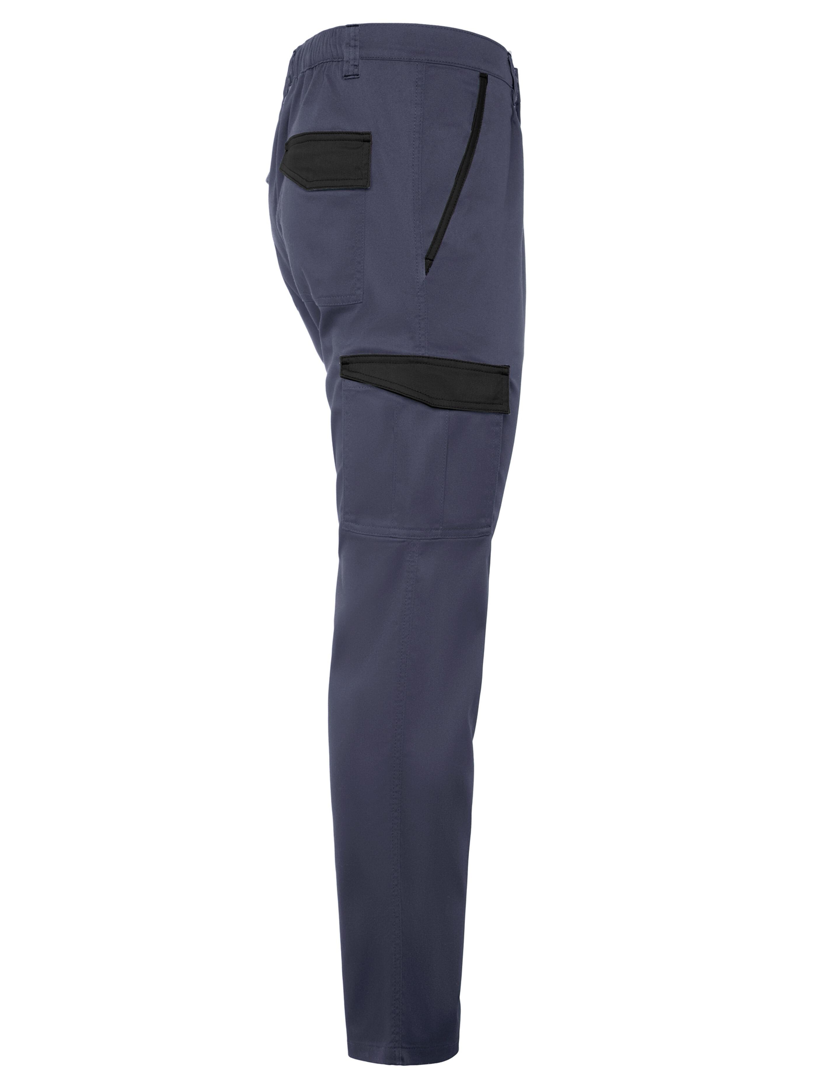 Bi-Colour Workwear Trousers Grey/Black for man