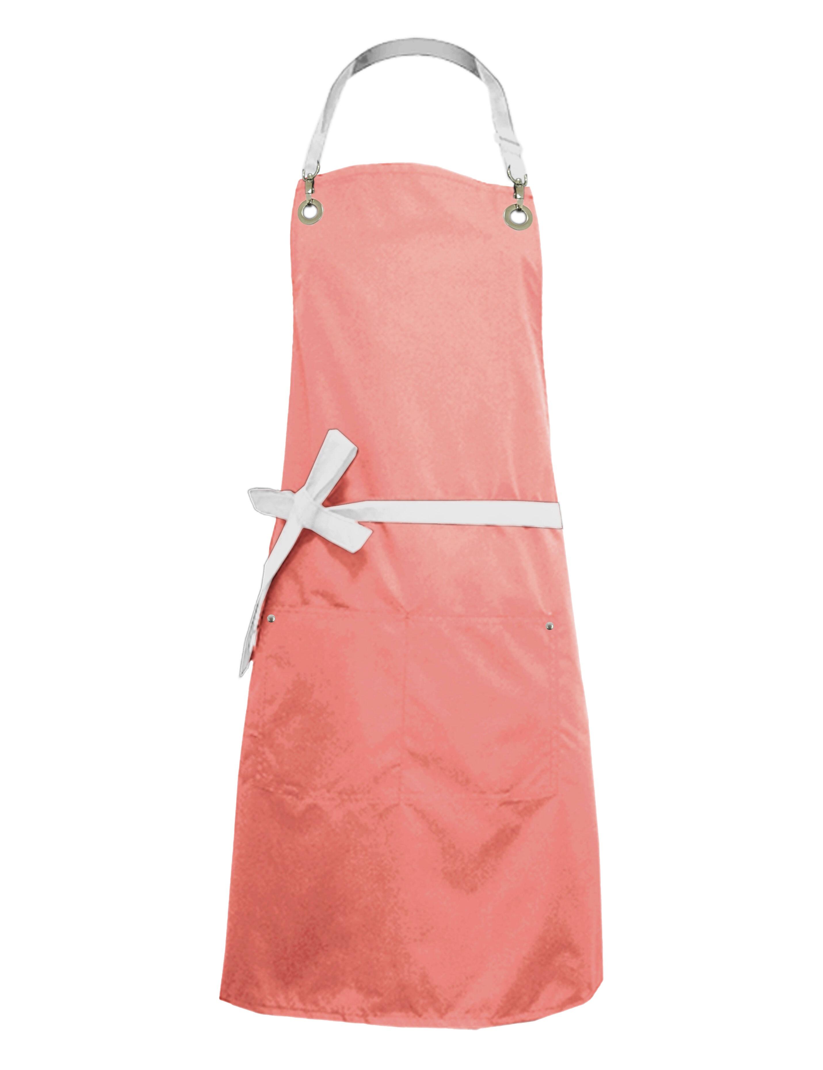 Nibano waterproof bi-colour luxury hairdressing and grooming apron peach