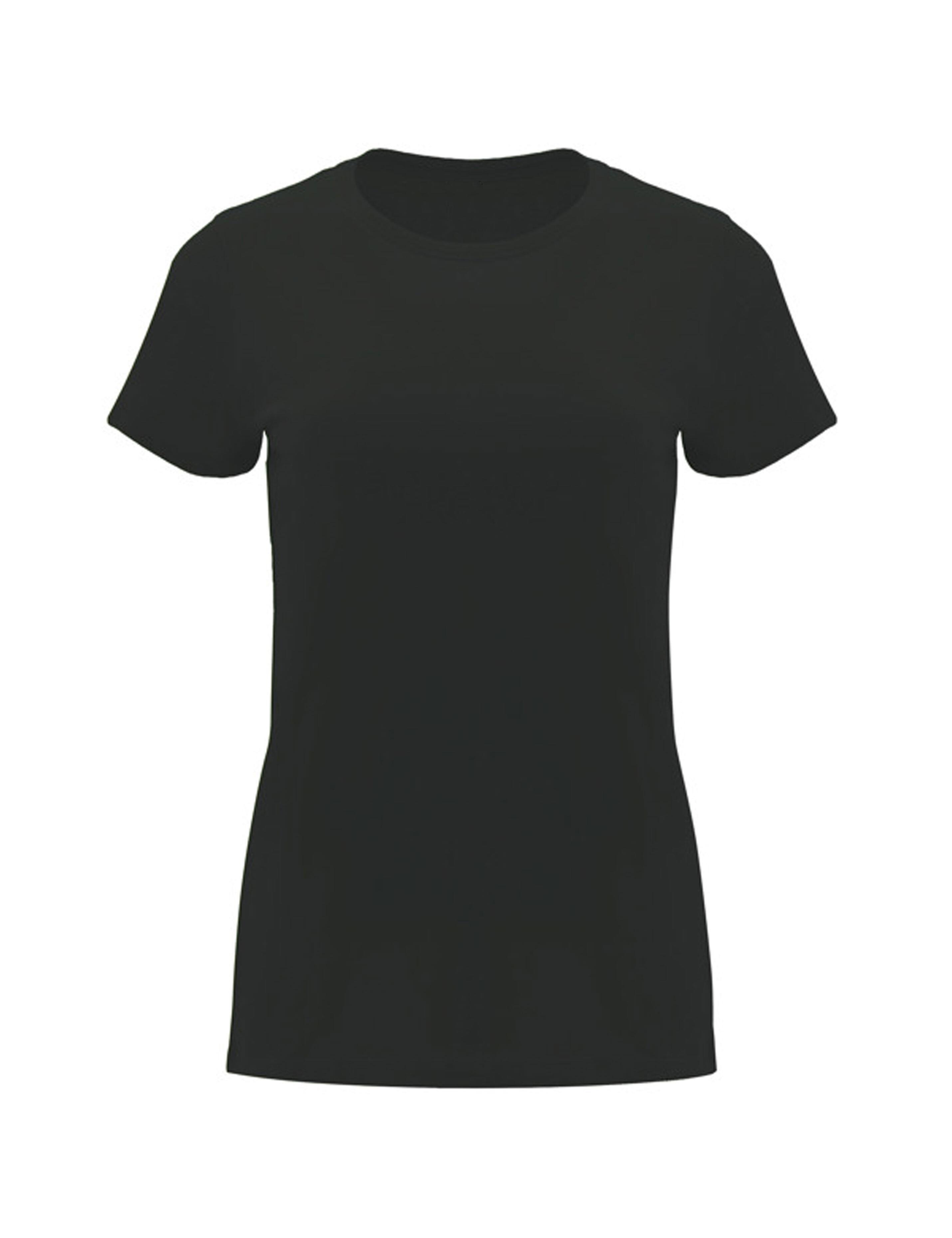 Plain dark grey women's T-shirt heavyweight cotton