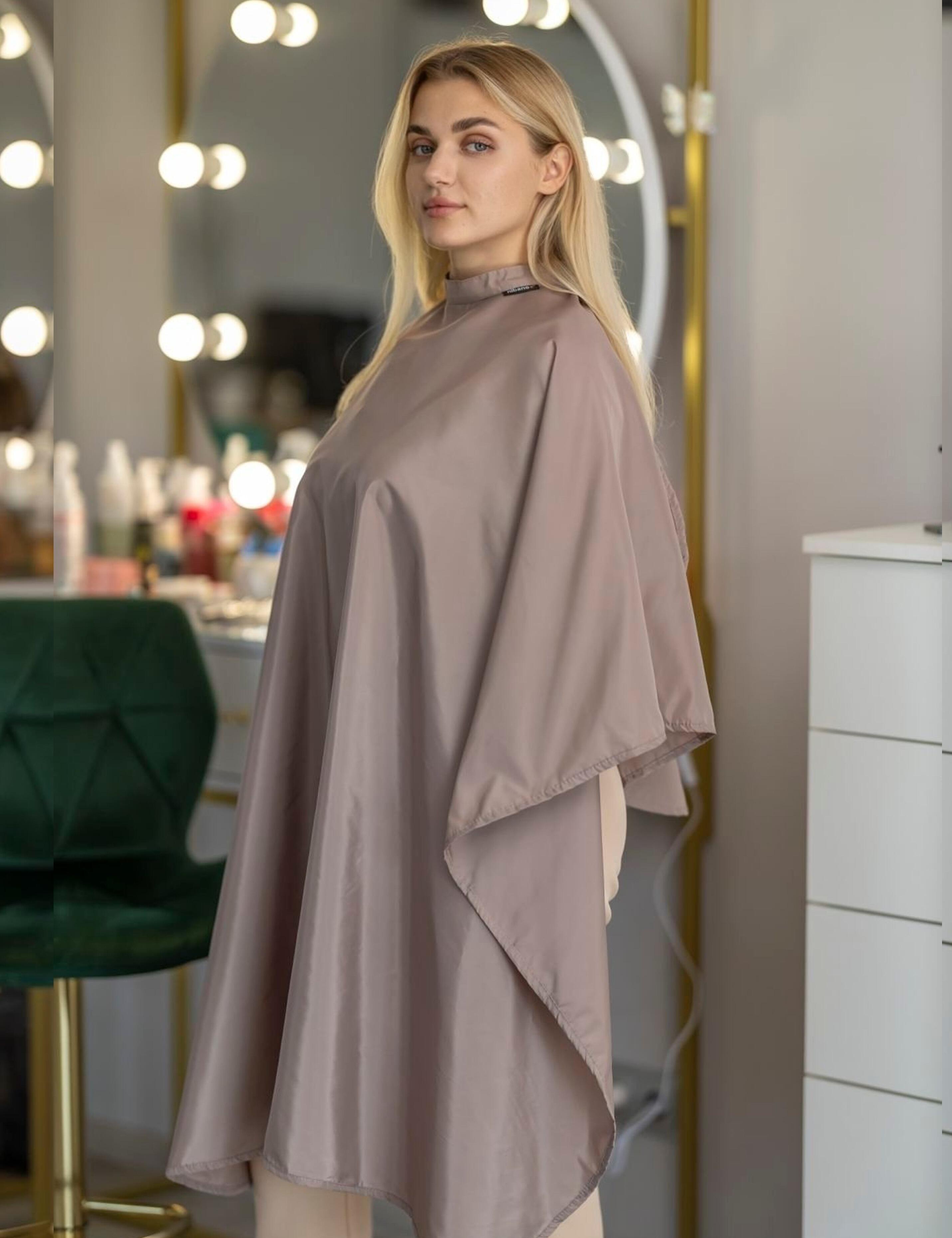 Washable hairdressing gown latte
