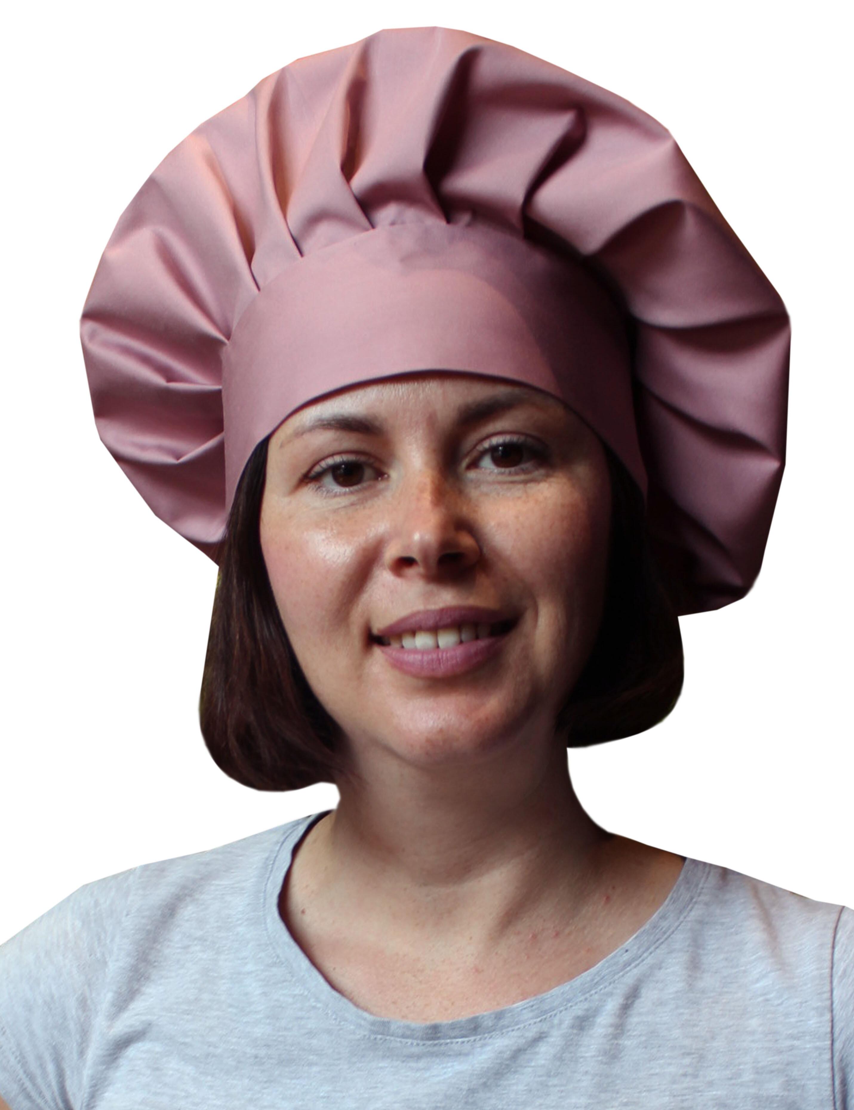 Rose gold chef’s hat available plain, printed or embroidered
