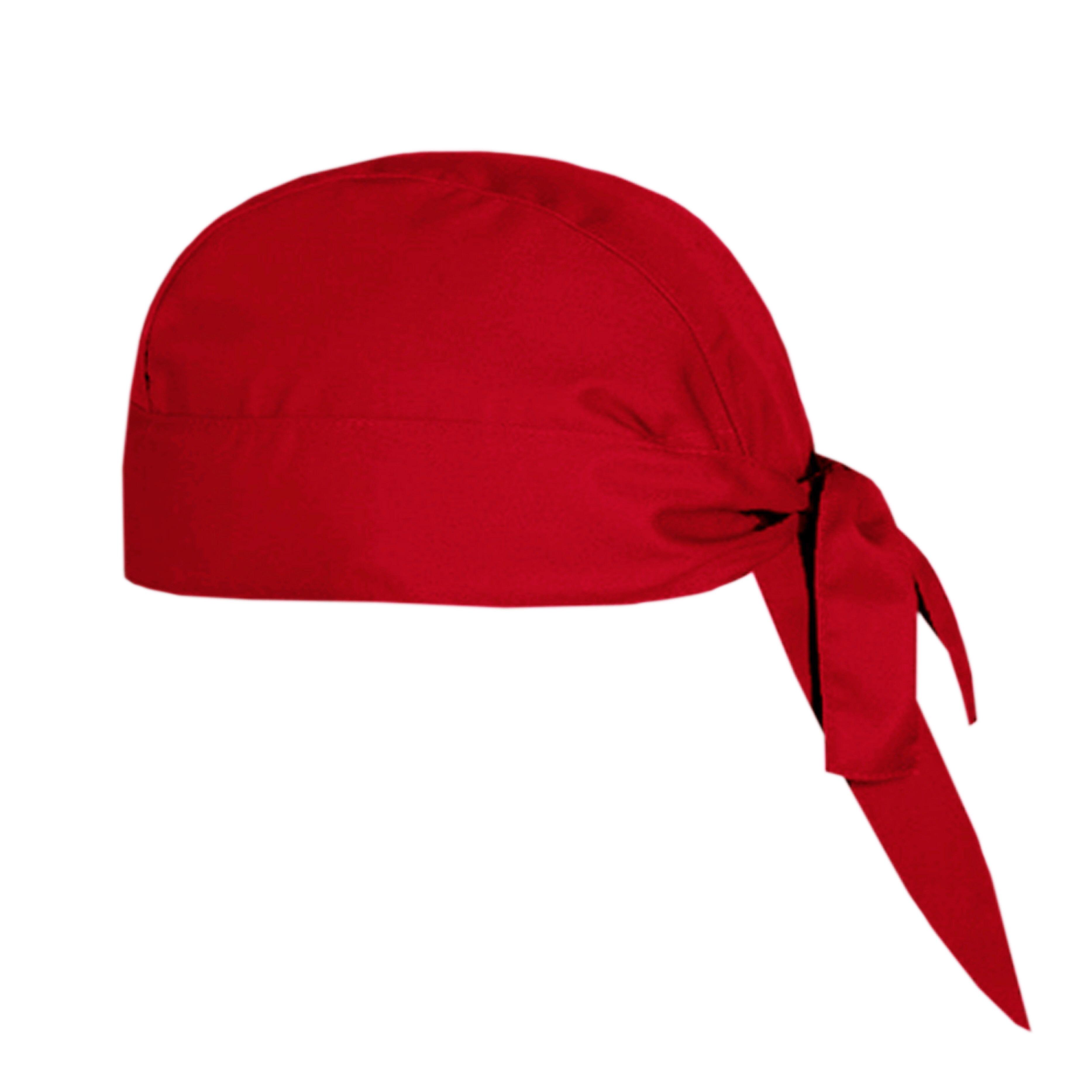 Red professional chef bandana for kitchen workwear