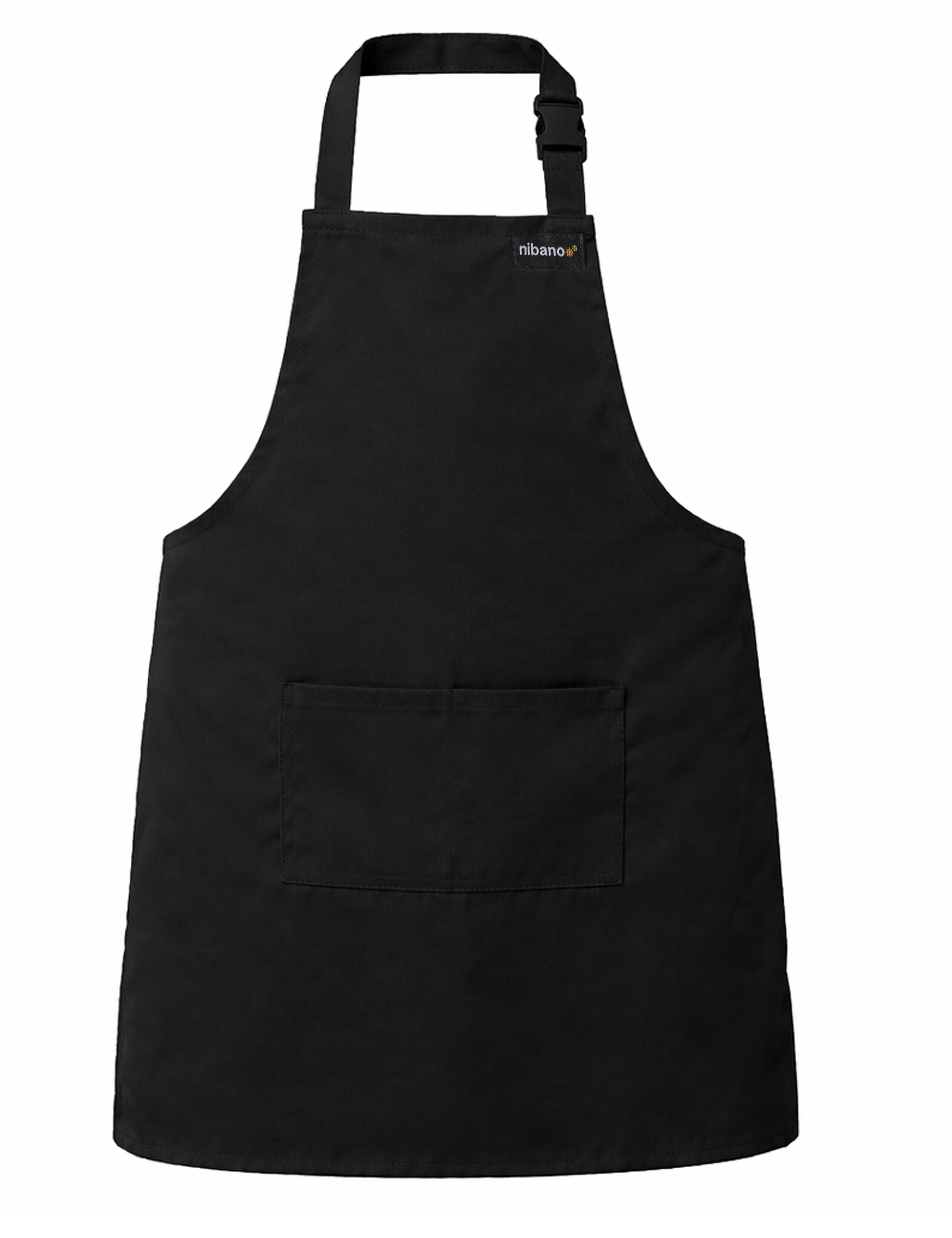 Personalised Kids Apron black printed