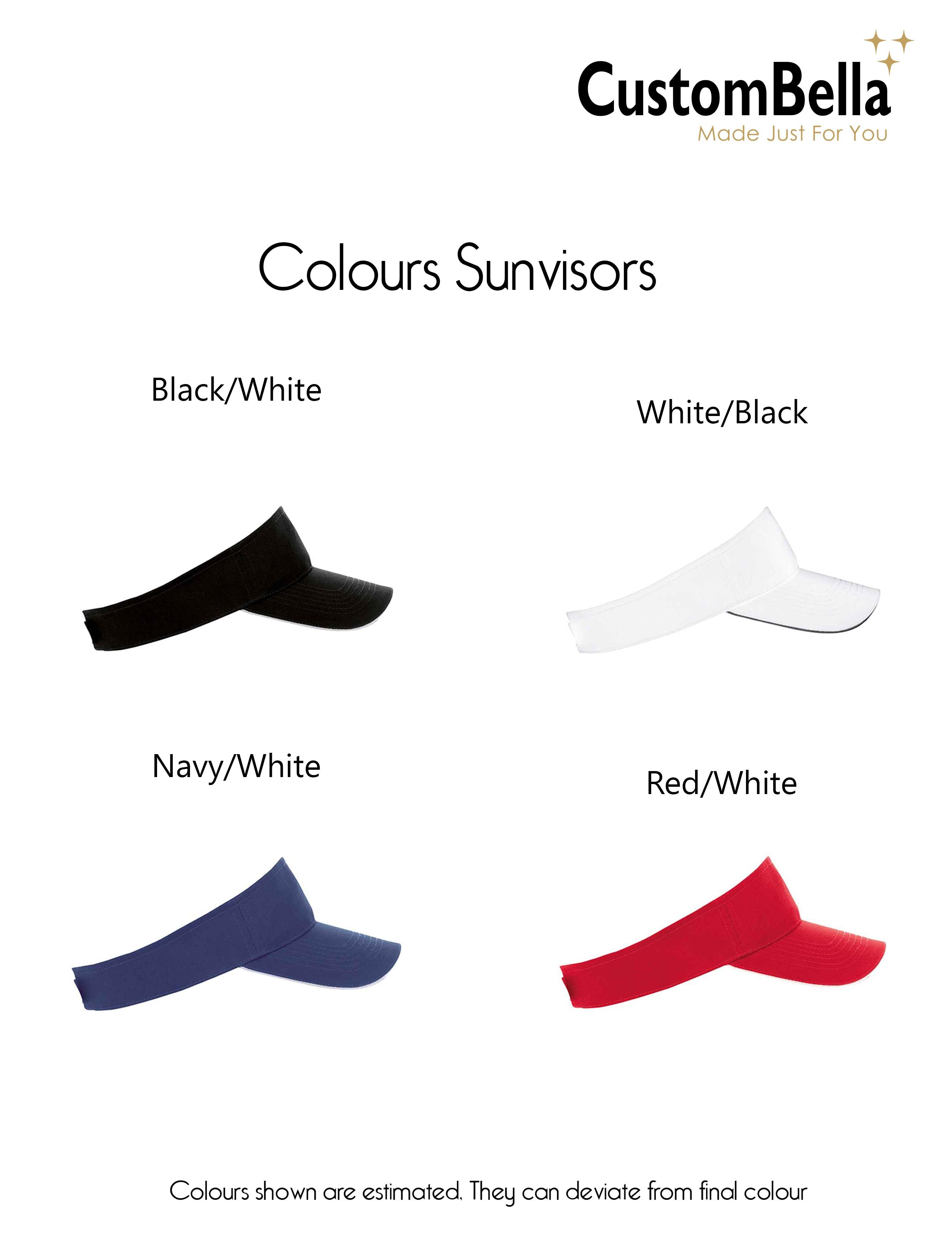 Navy Sun Visor cap for sports golf and beach use