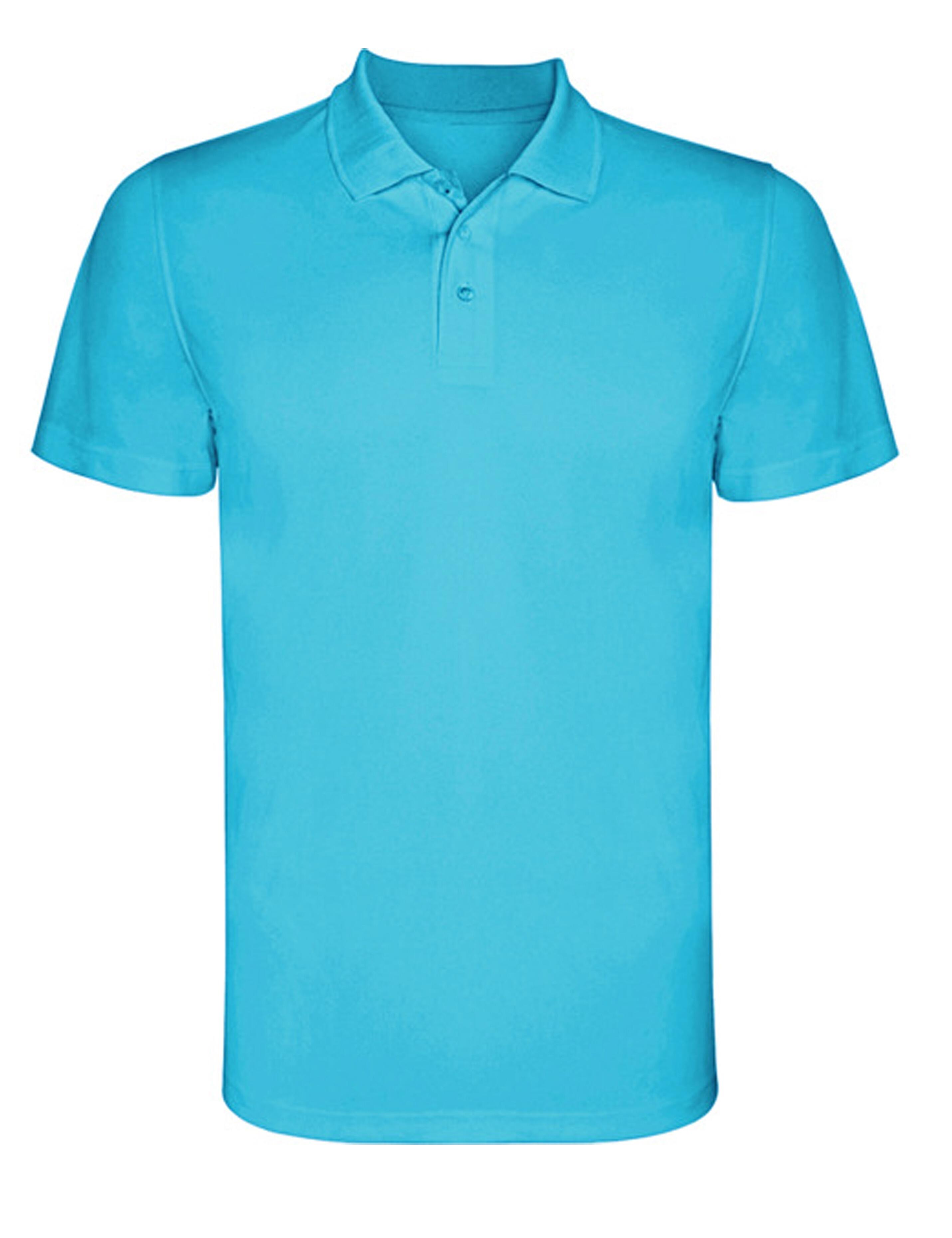 Turquoise athletic polo shirt Dri-Fit quick dry material