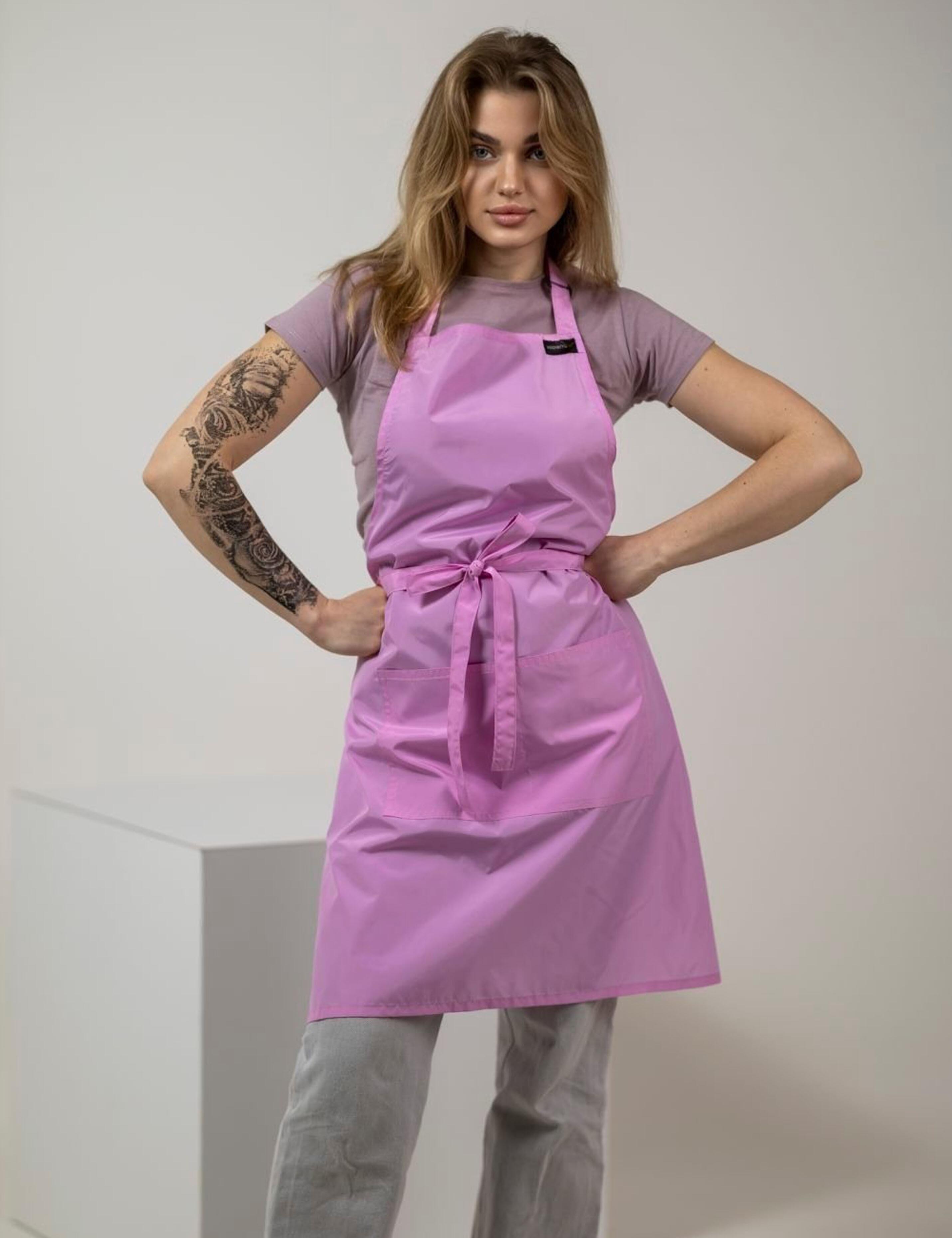Waterproof Pink Beauty Apron for Salon Staff
