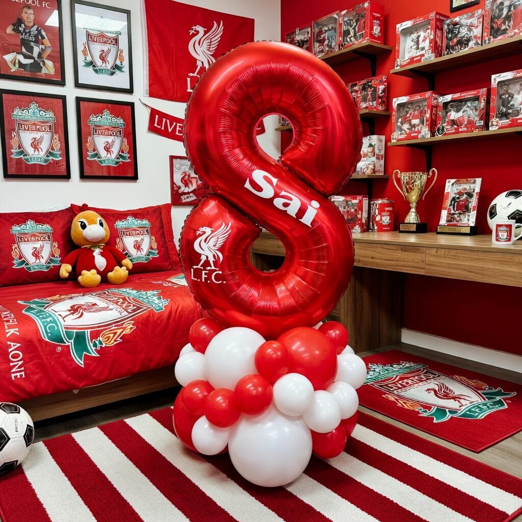 Signature football organic base balloon display