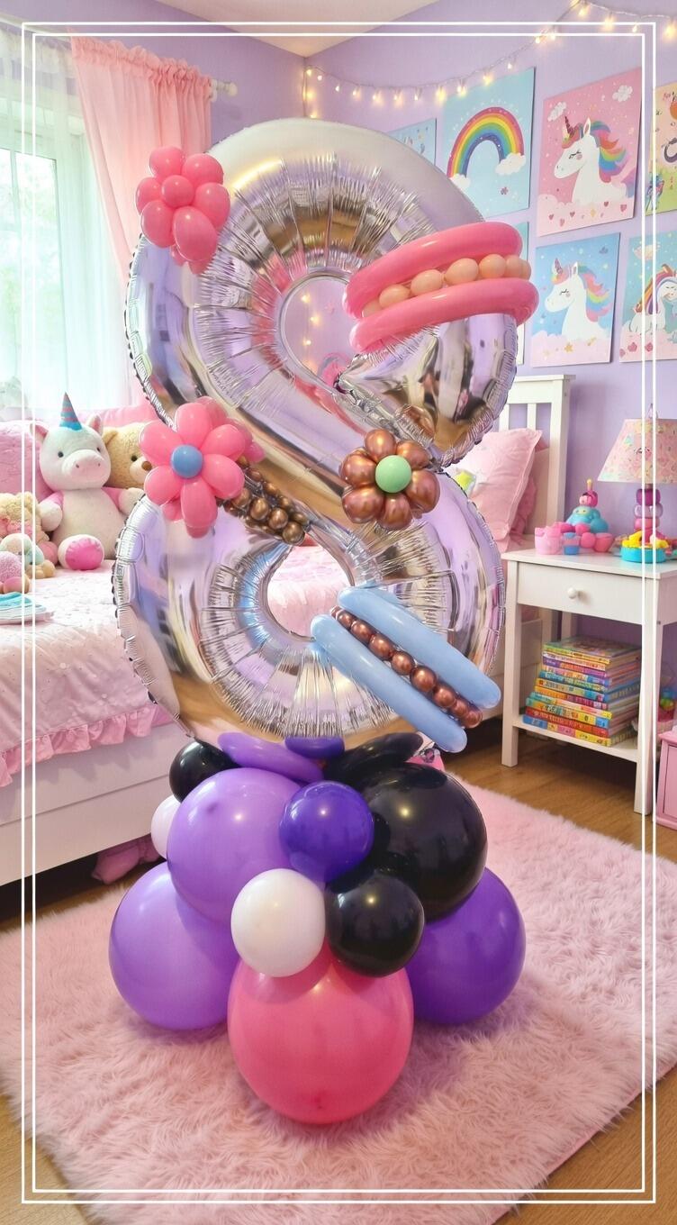 Signature single number balloon display