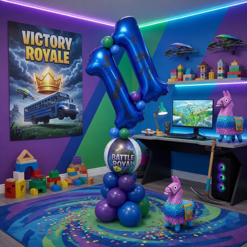 Signature Fortnite double digit balloon display