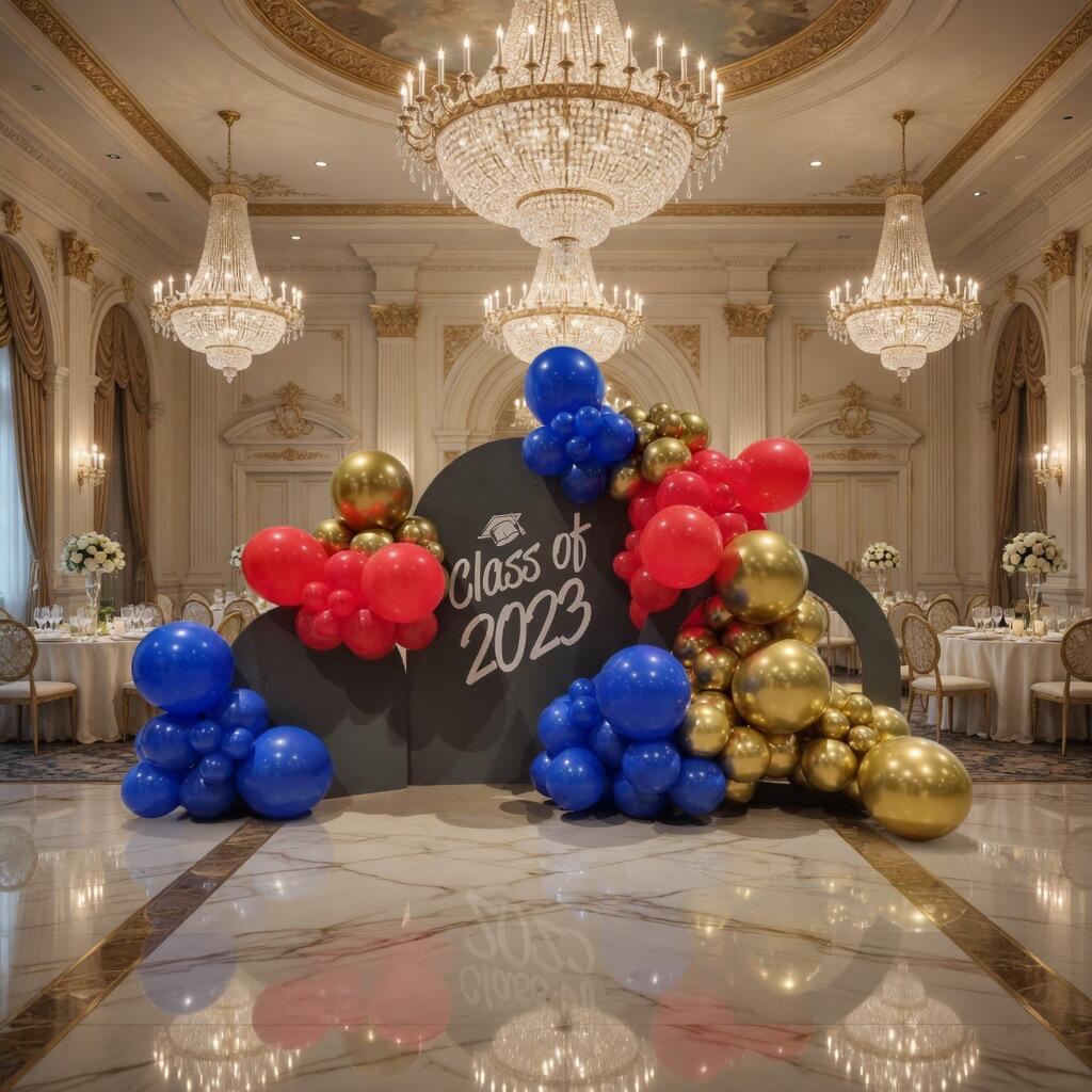 Massive Triple Board Balloon Backdrop "Big Barry" - £360.00 inc VAT balloon display