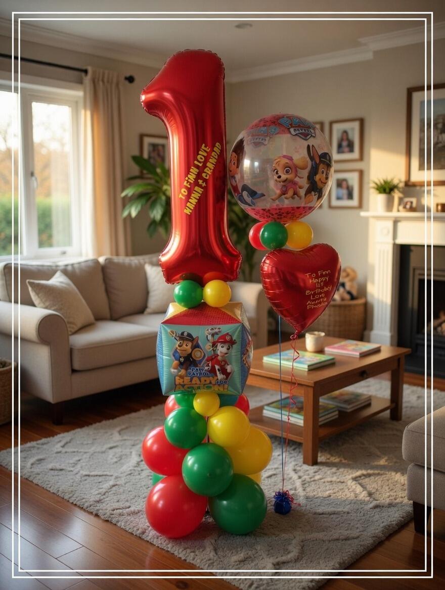 Signature Paw Patrol birthday balloon package