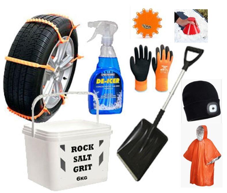 Winter car safety bundle - Rock Salt Grit