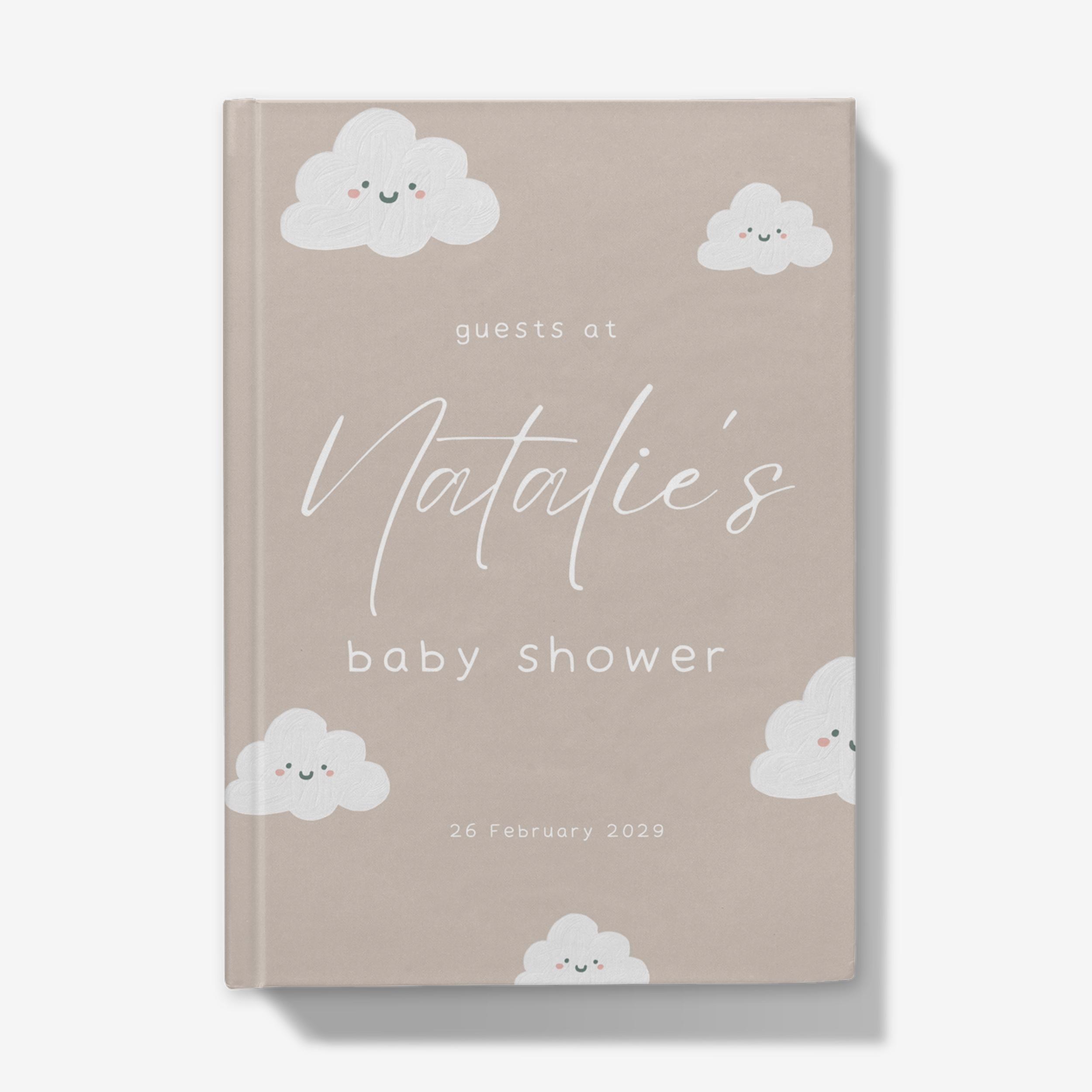 Baby shower guest book