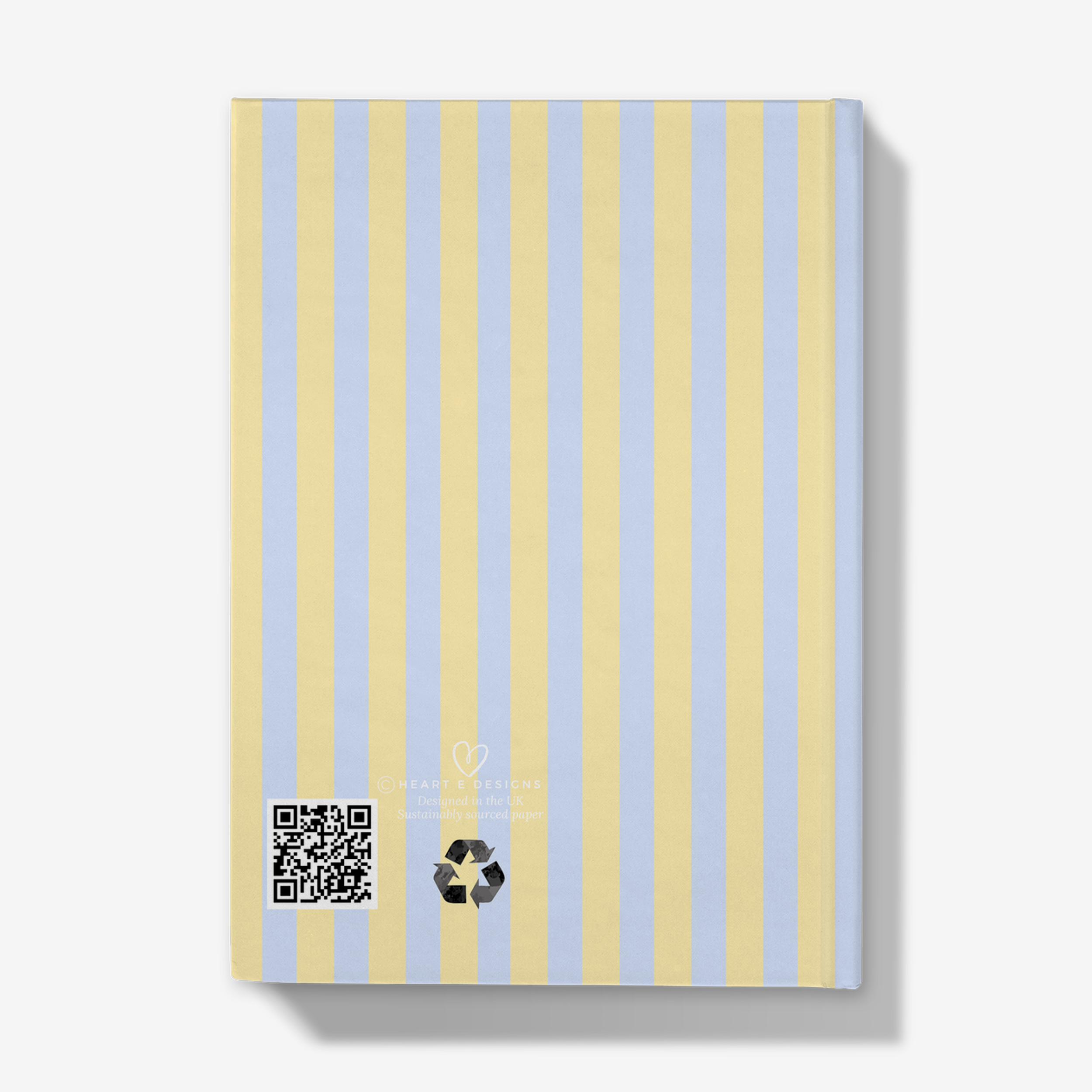 Striped blue and yellow Italian retro beach hen party guest book back with the wording Last Toast on the Coast with bikini and cocktail icons and cute bows.